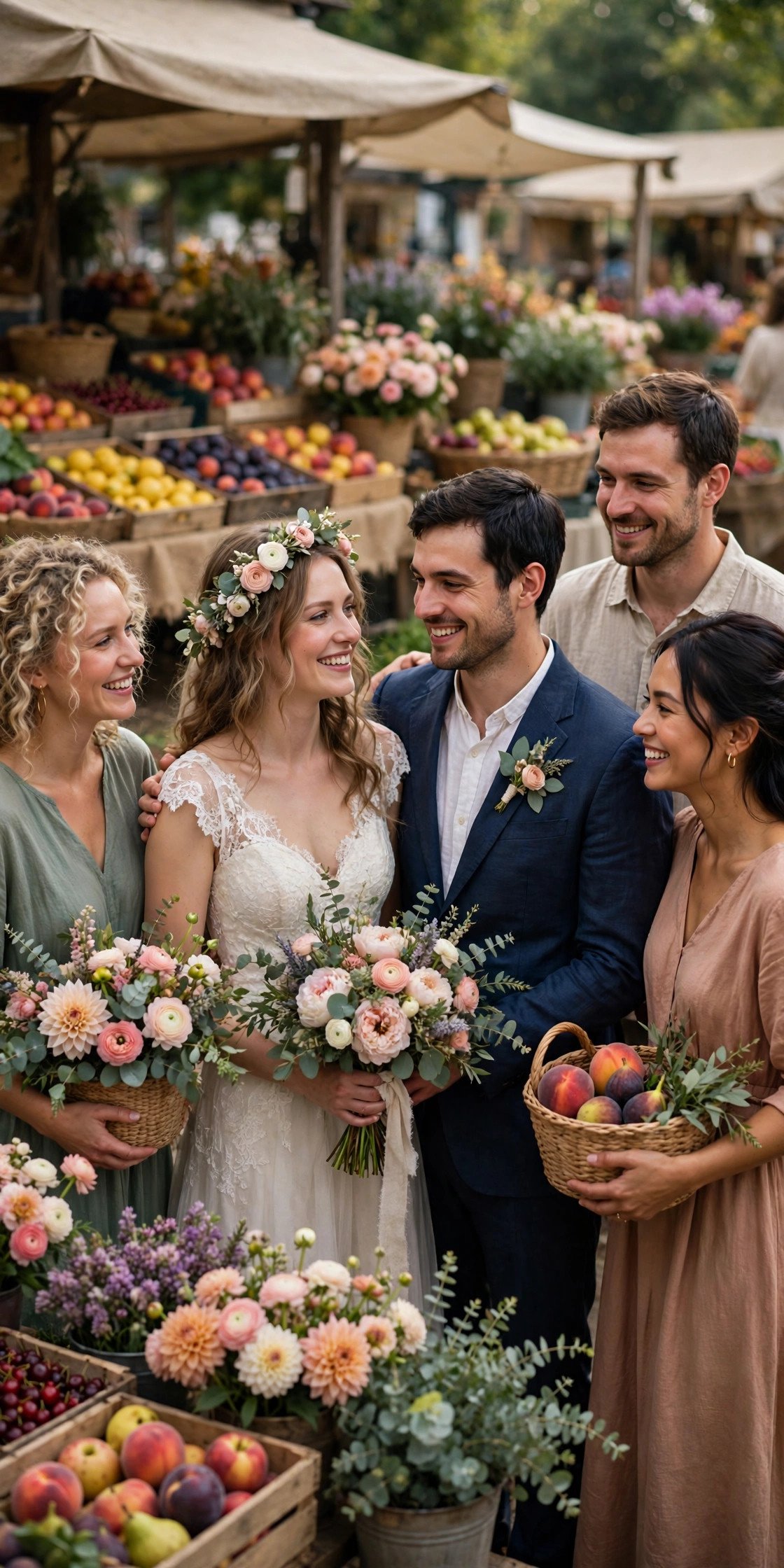 Local farmers market trip for wedding guests