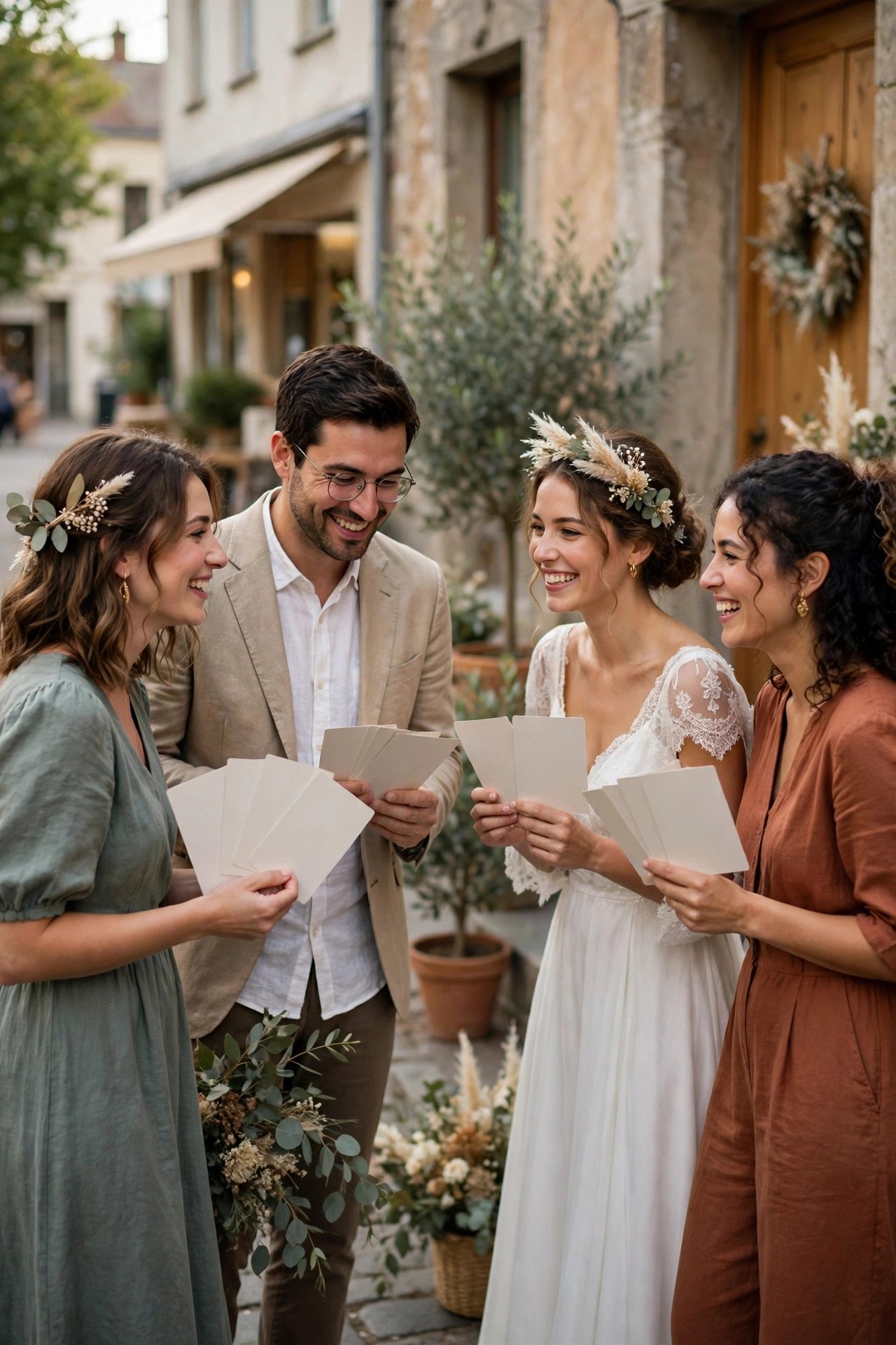 Scavenger hunt around town for wedding weekend guests