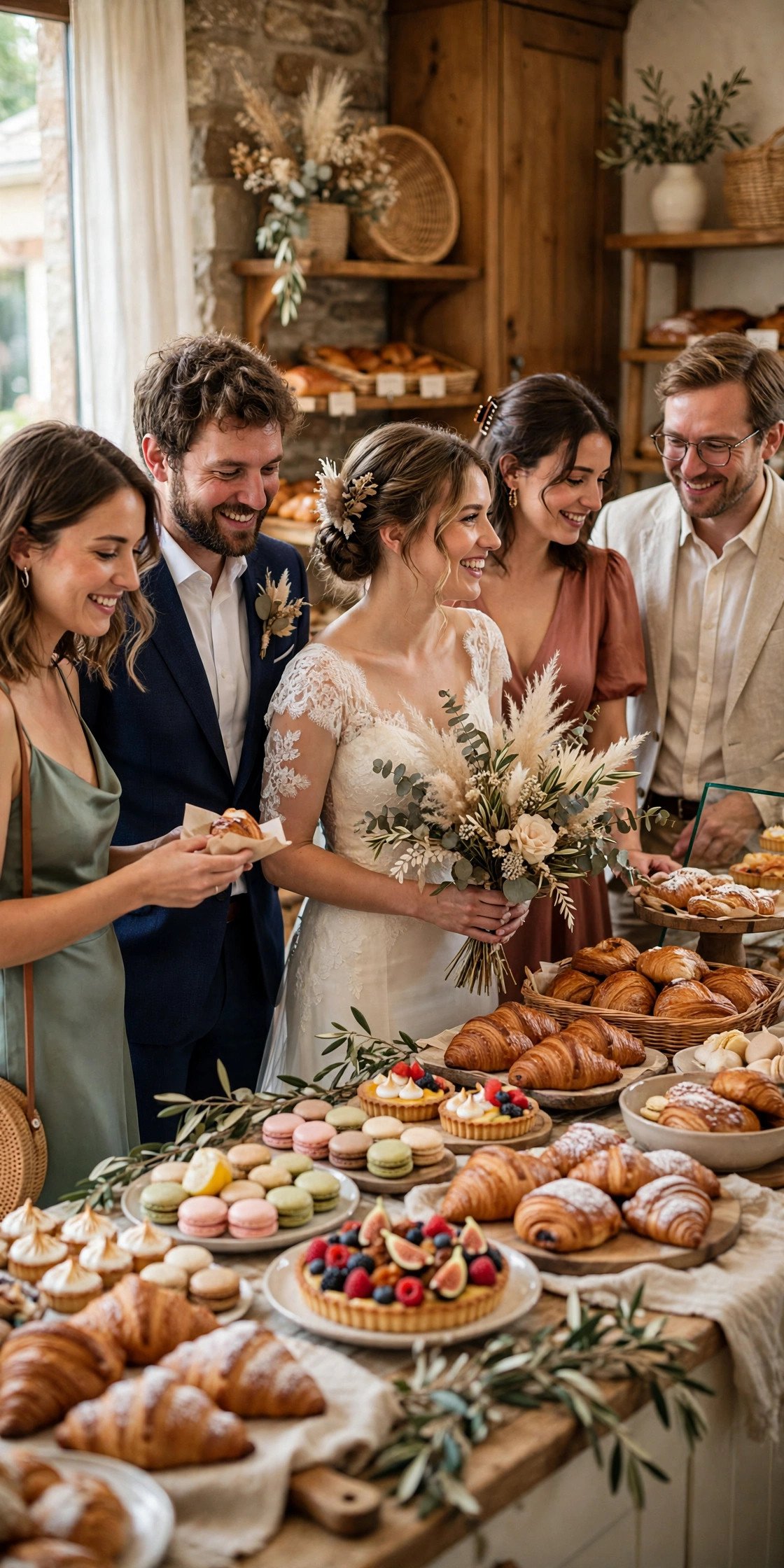 Dessert crawl to local bakeries for wedding guests