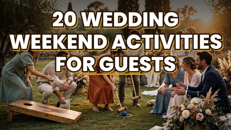 20 Wedding Weekend Activities for Guests (2027)