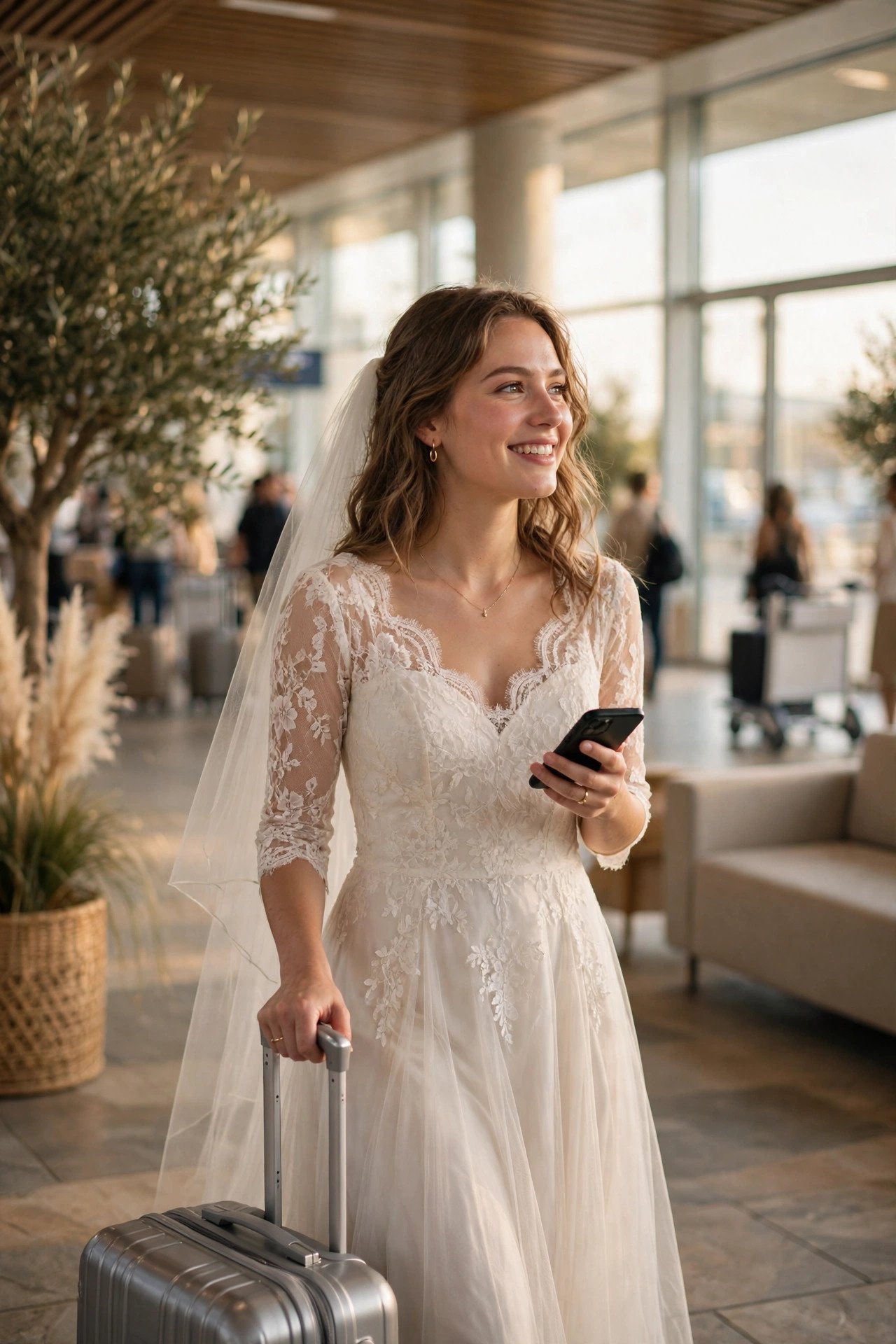 Airport arrival welcome text for out-of-town wedding guests