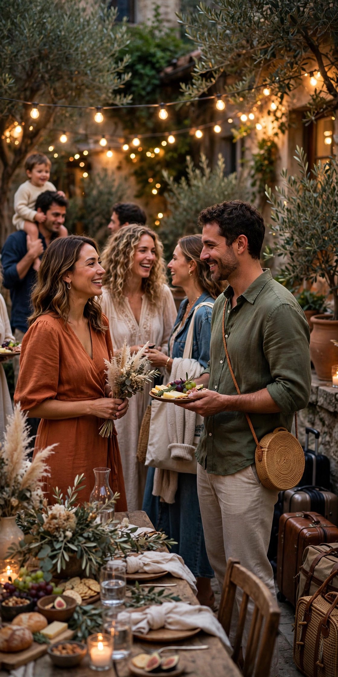Friday welcome party block on an out-of-town guest itinerary