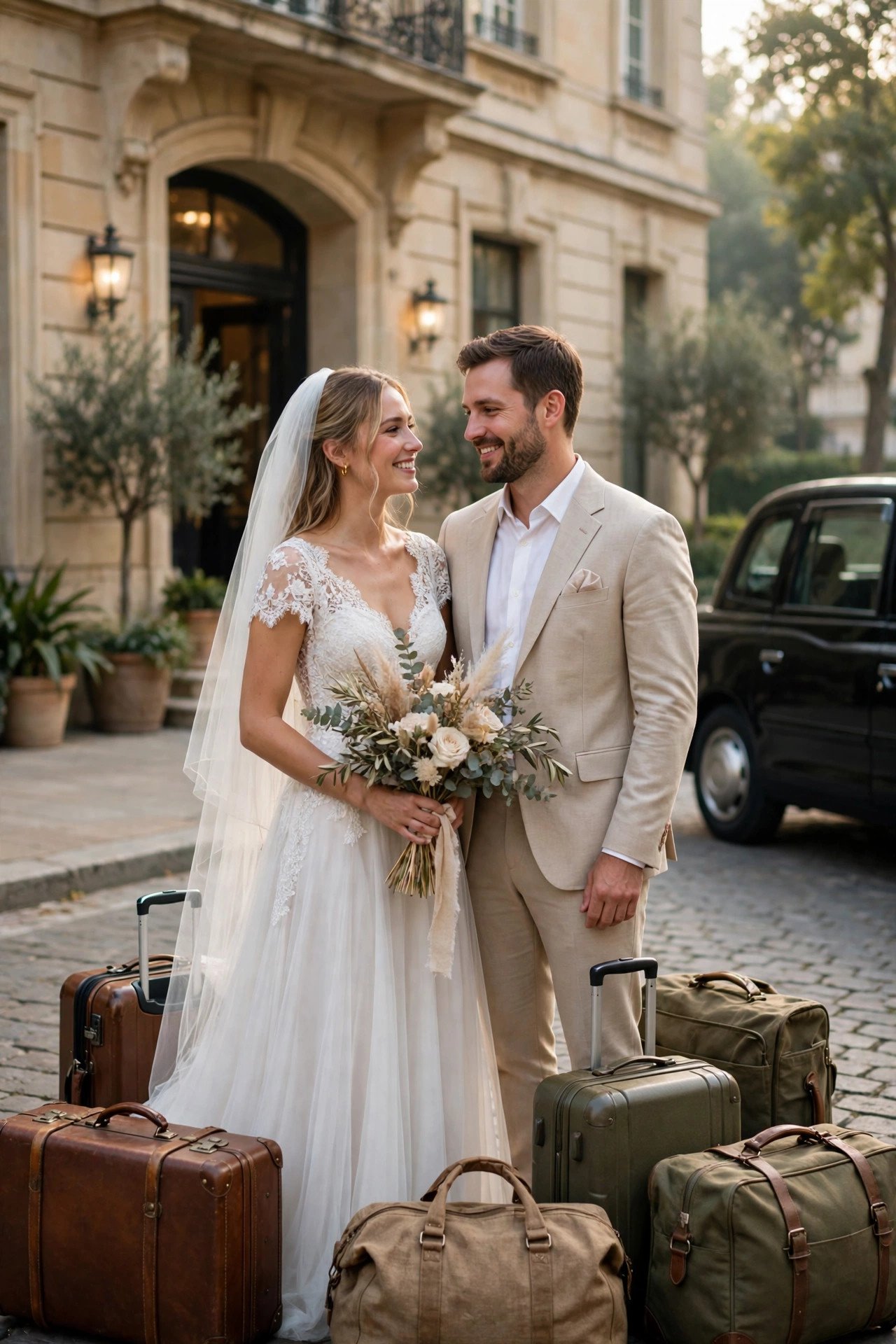 Departure day checkout and airport timing for wedding guests