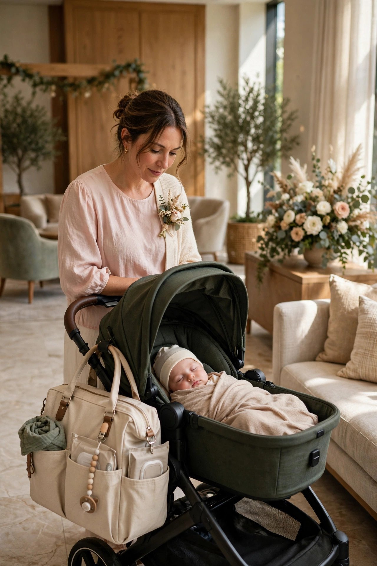 Kid and baby essentials locator for traveling wedding guests