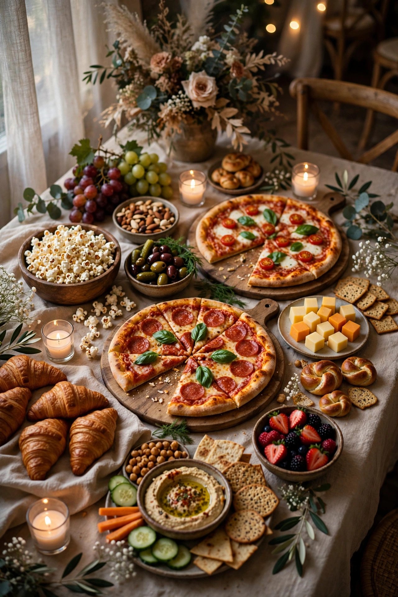 Late-night food options after a wedding reception