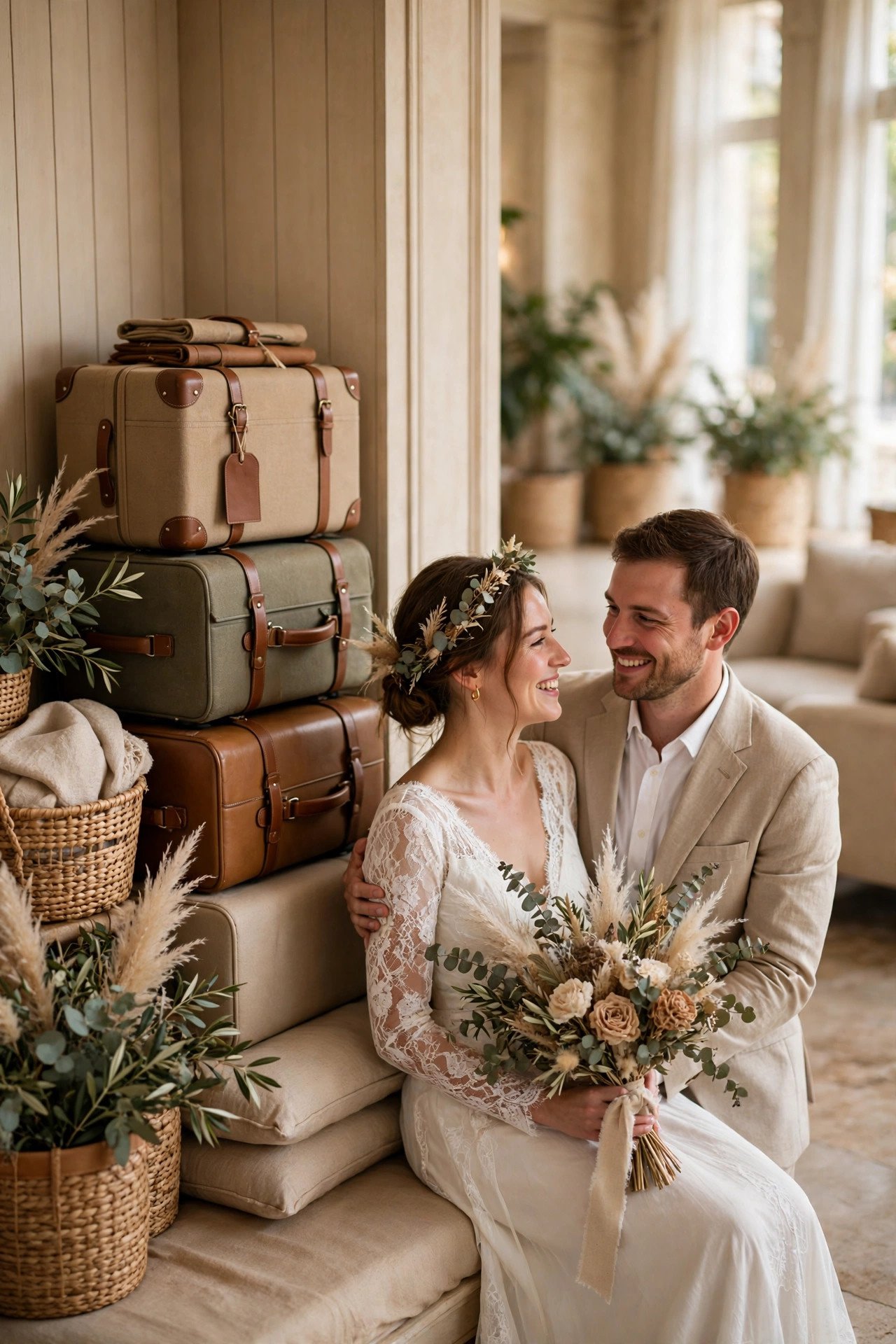 Luggage storage and early arrival plan for wedding guests