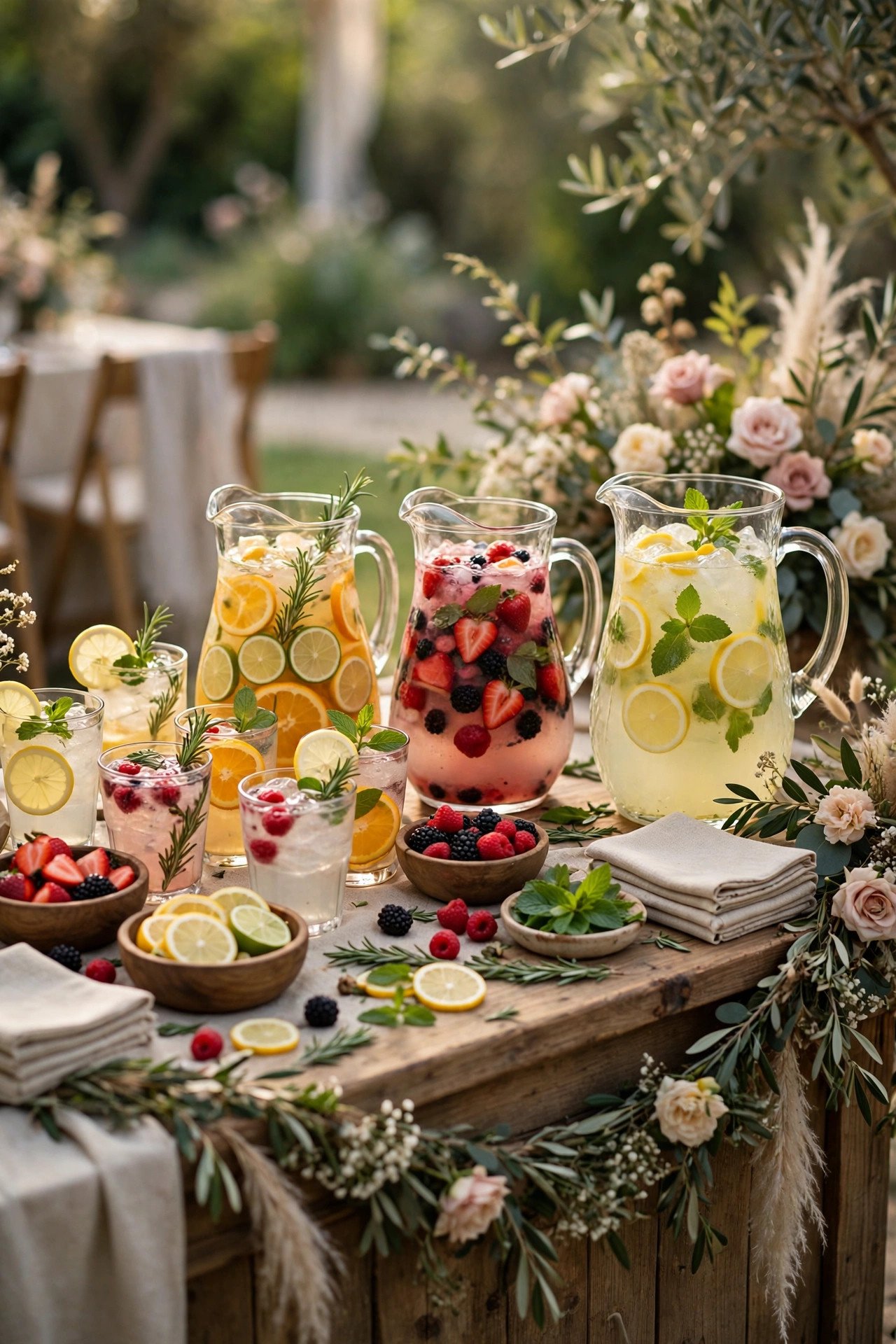 Mocktail bar guide for wedding weekend guests
