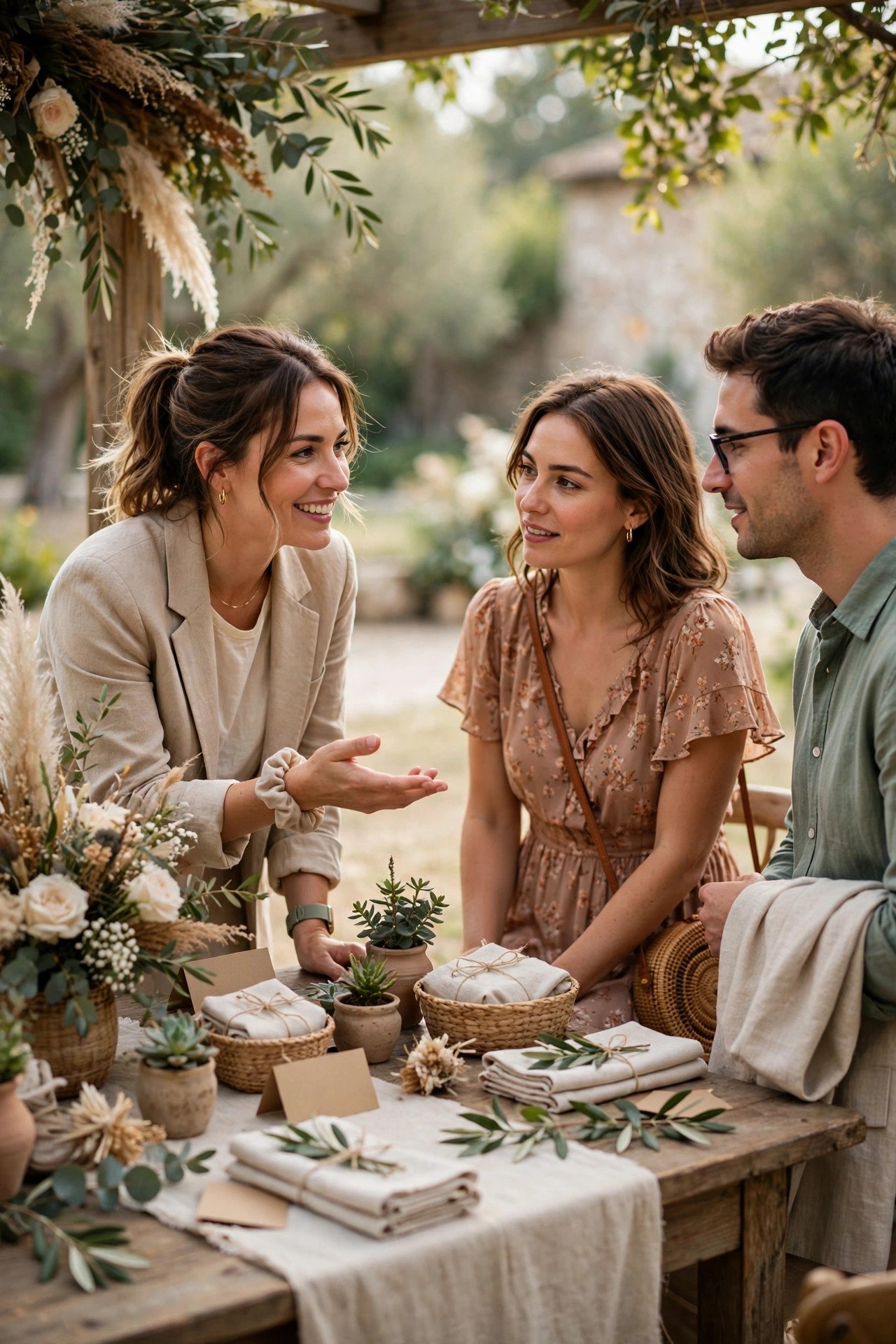 Weekend helper contacts in a wedding guest guide