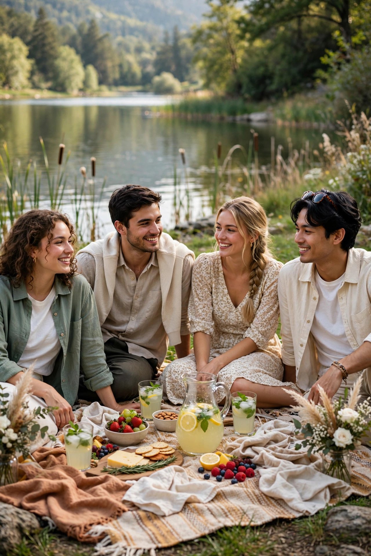 Riverside or Lakeside Hangout — nature hosts this one at a wedding weekend celebration