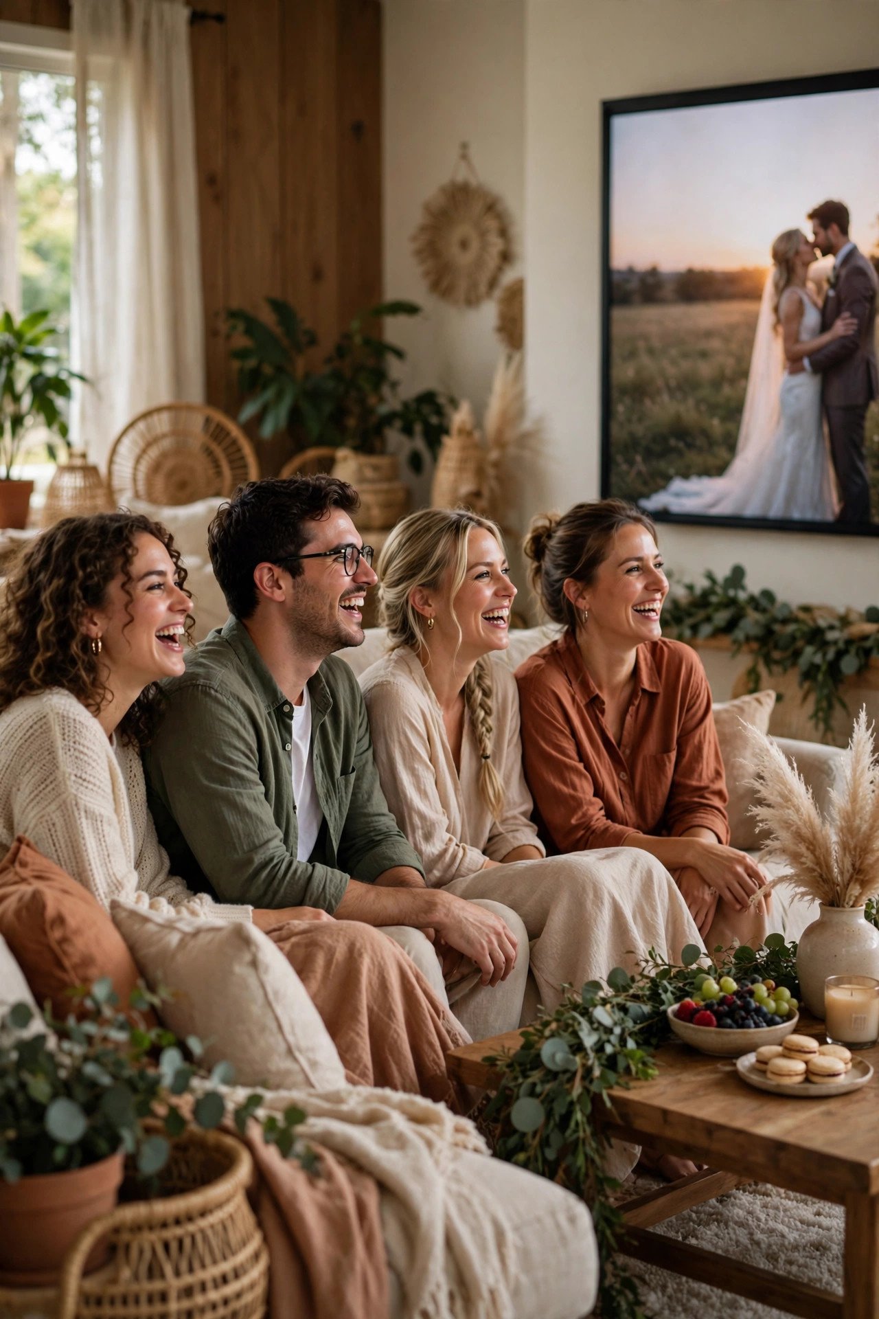 Home Movie and Photo Sharing Lounge — relive it while it's fresh at a wedding weekend celebration