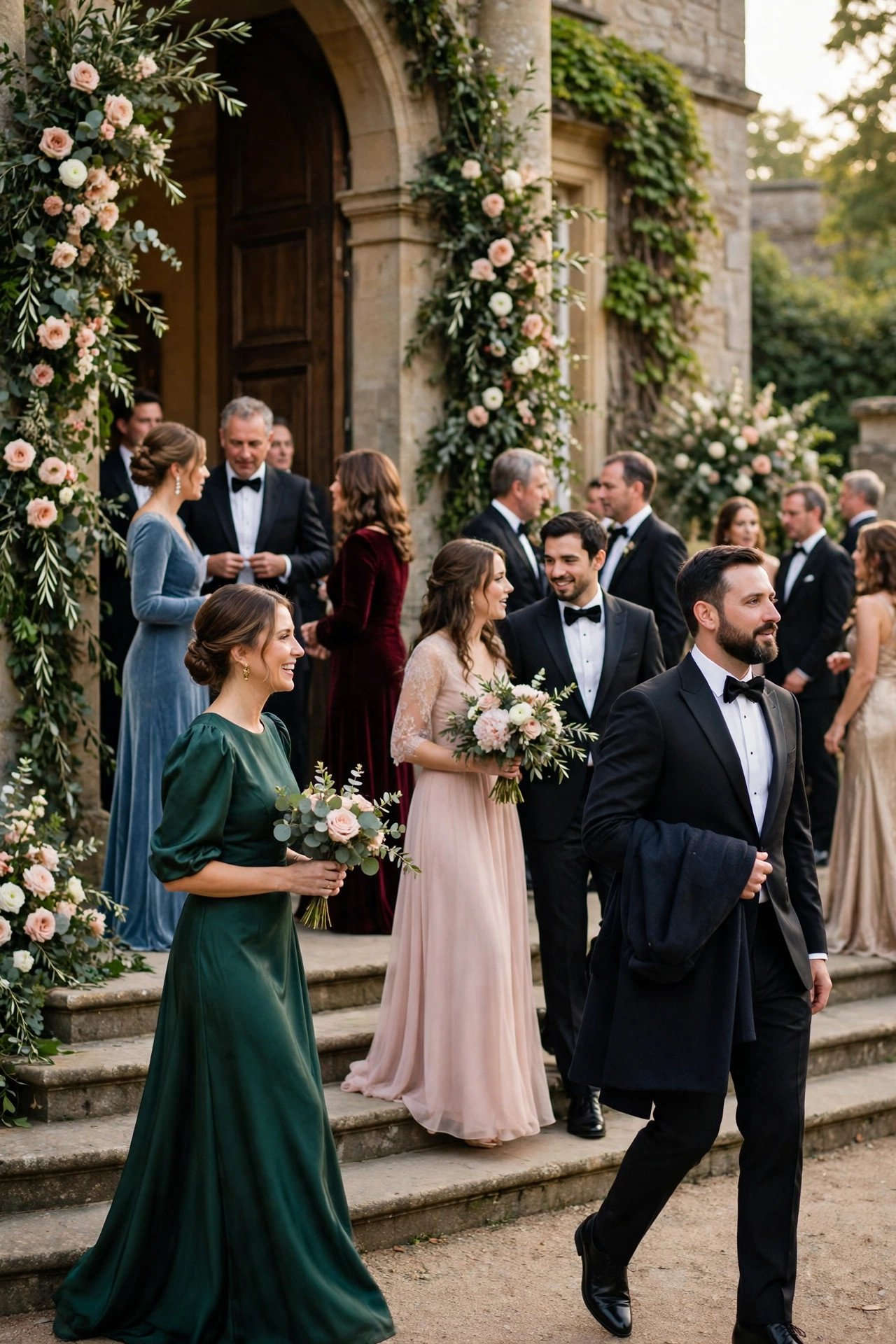 Ceremony Black Tie: The Full Standard — gowns, tuxedos, no shortcuts at a wedding weekend celebration