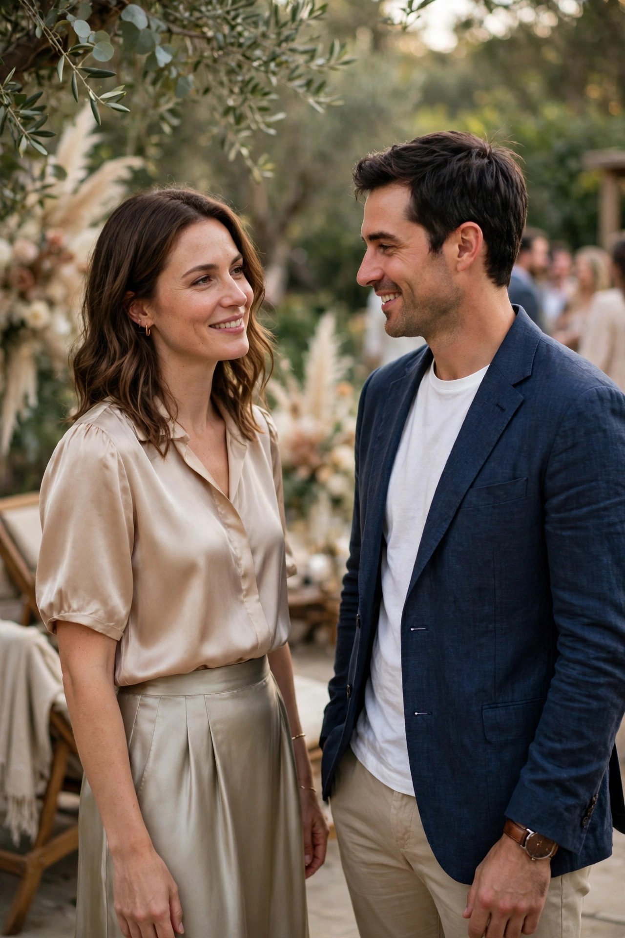 Semi-Formal and Dressy Casual: The Fine Line — polished separates, no denim at a wedding weekend celebration