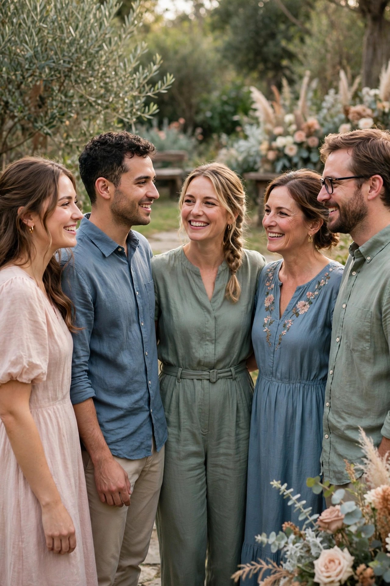 Color Guidance: When the Couple Wants a Palette — suggested, never policed at a wedding weekend celebration