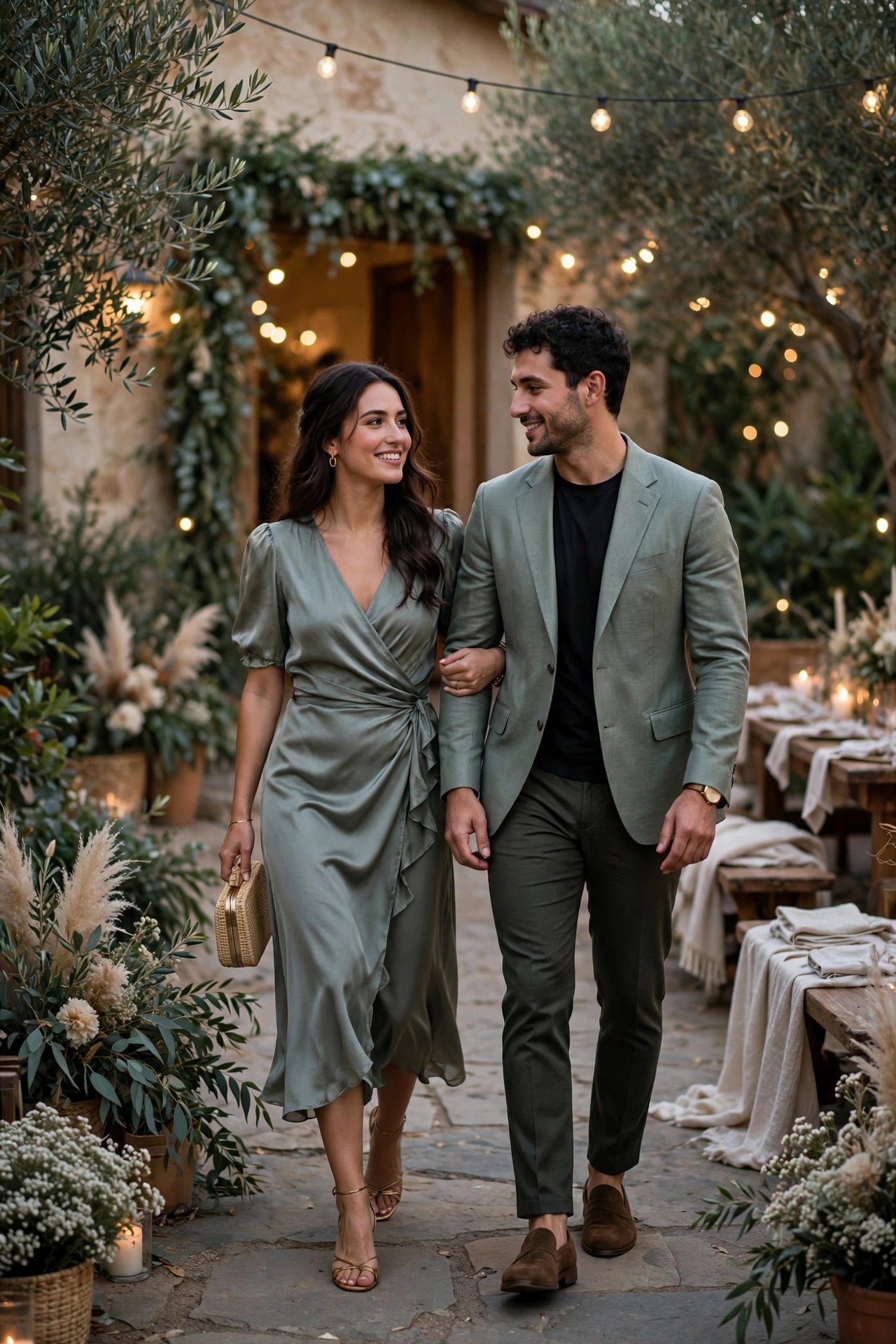 Plus-One and Date Outfits — match your partner's polish at a wedding weekend celebration