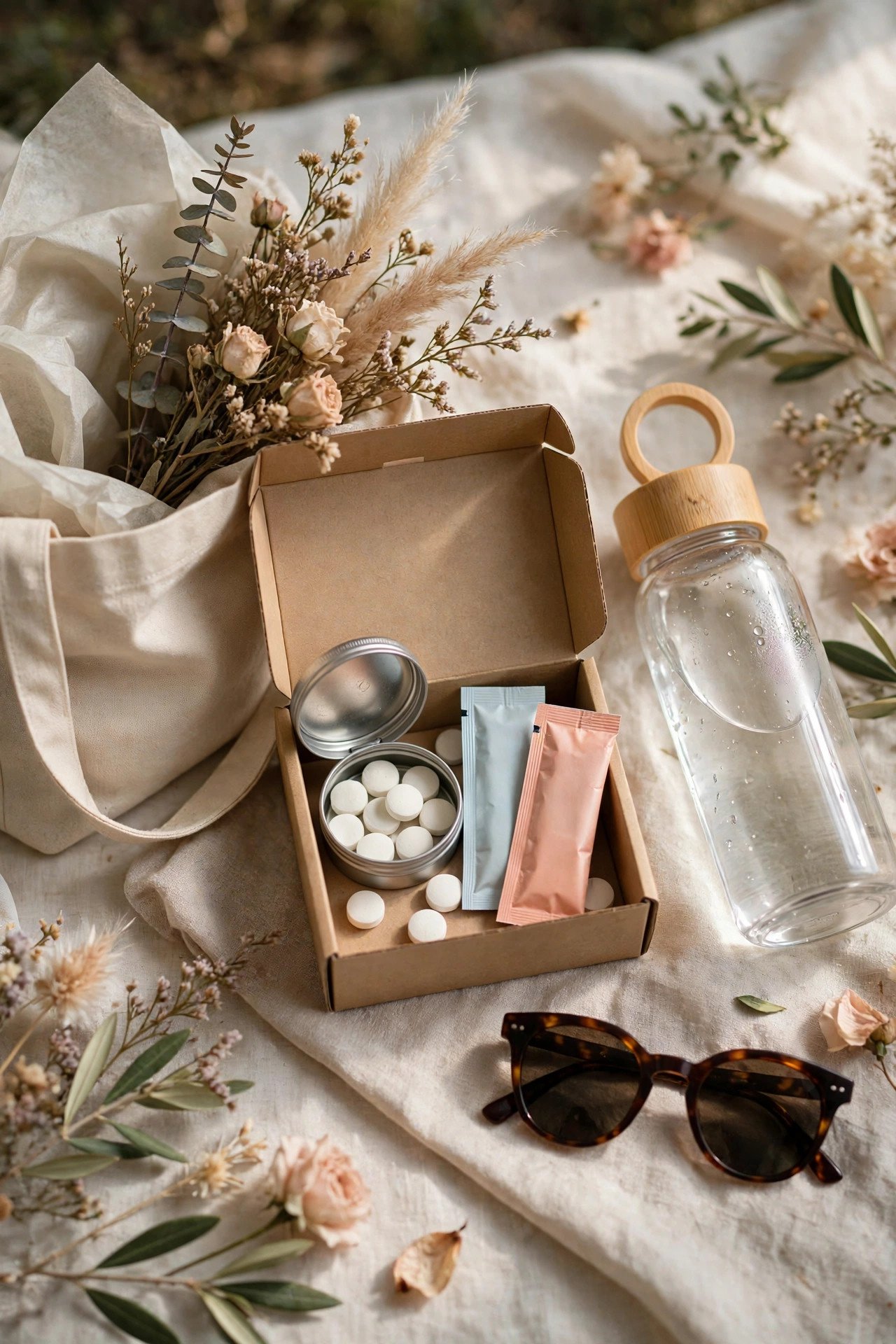 Hangover-Free Morning Kit — the morning-after helpers at a wedding weekend celebration