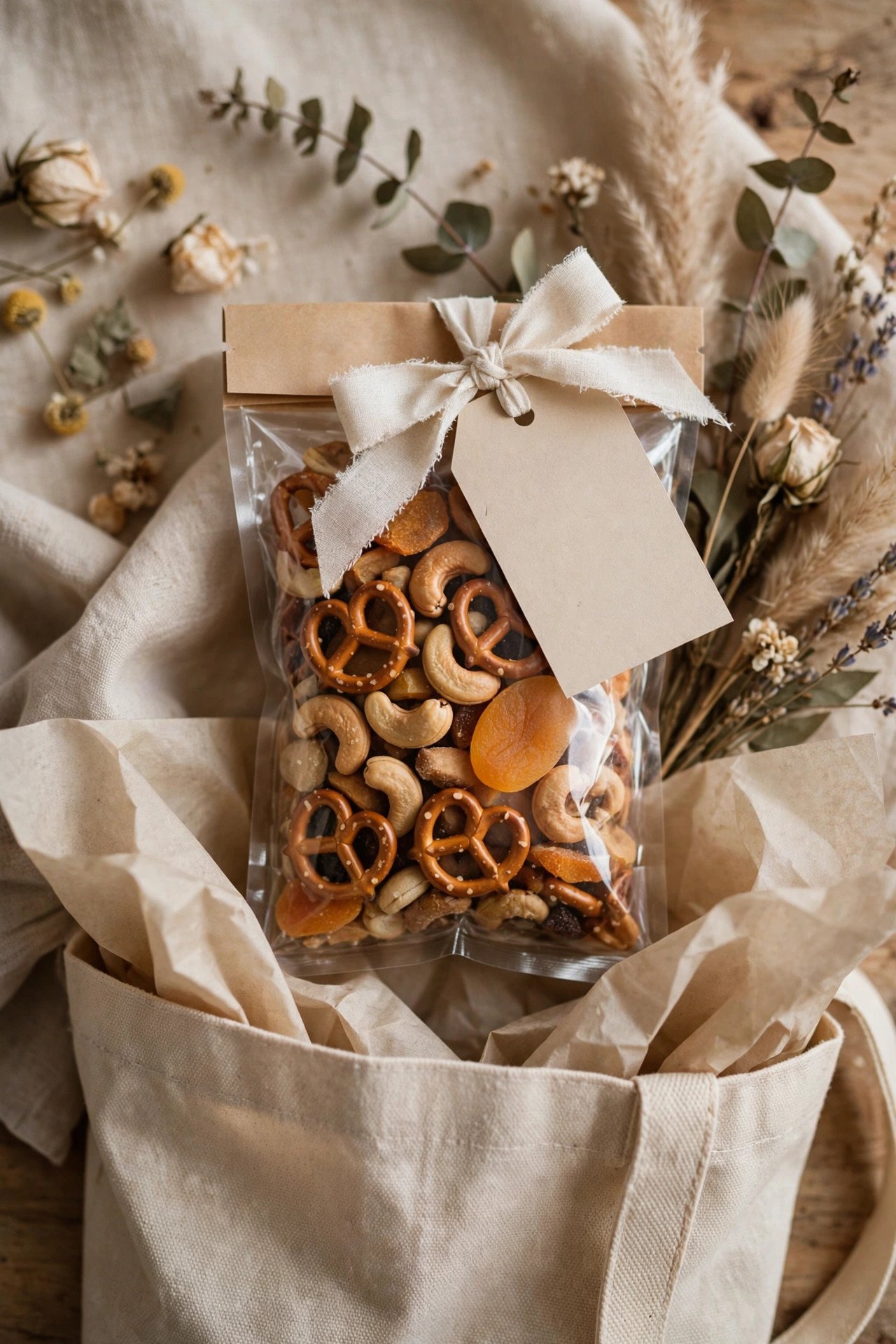 Departure Snack and Thank-You Tag — end the weekend deliciously at a wedding weekend celebration