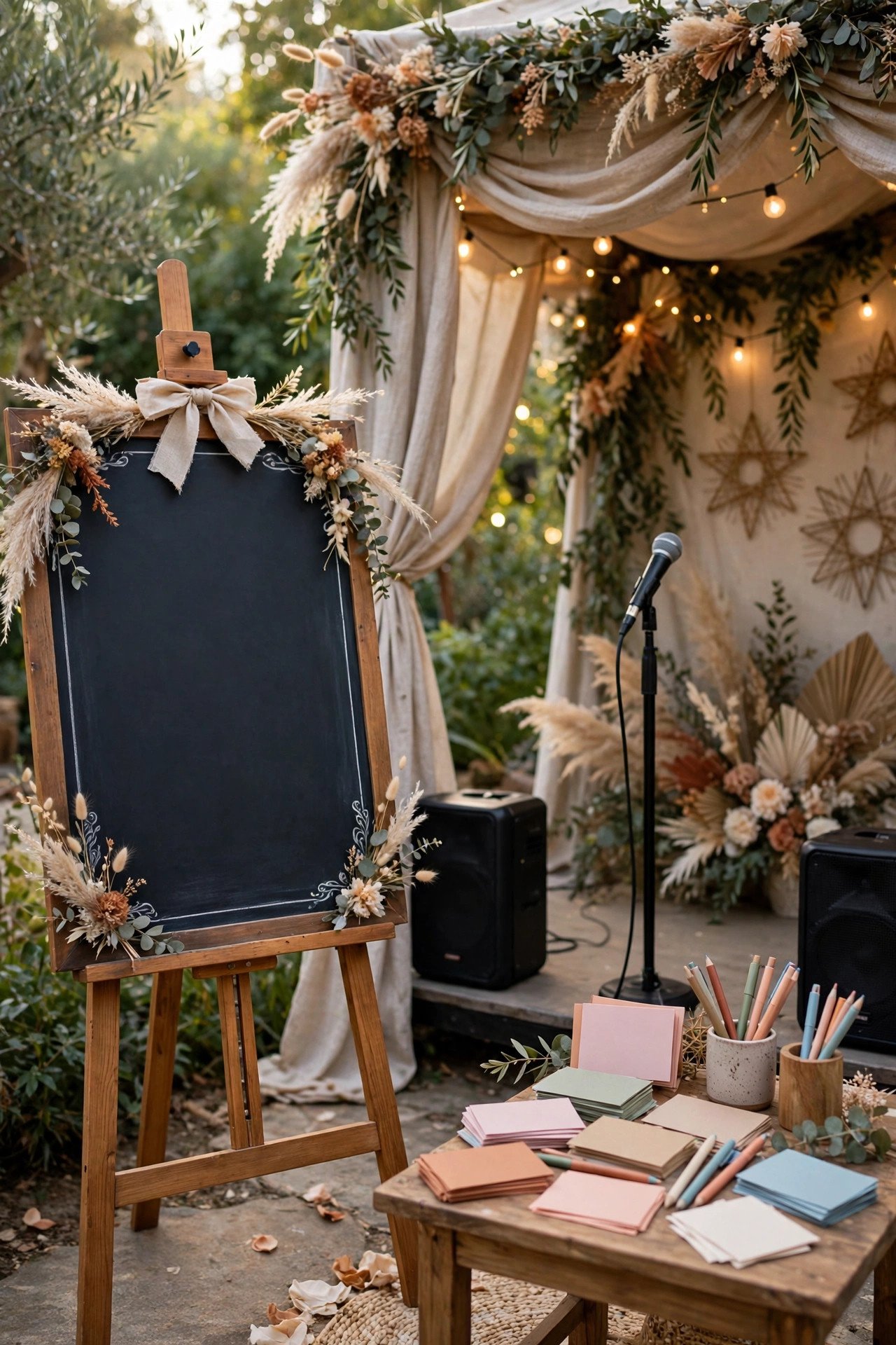 Wedding karaoke idea: Visible Sign-Up Song Board