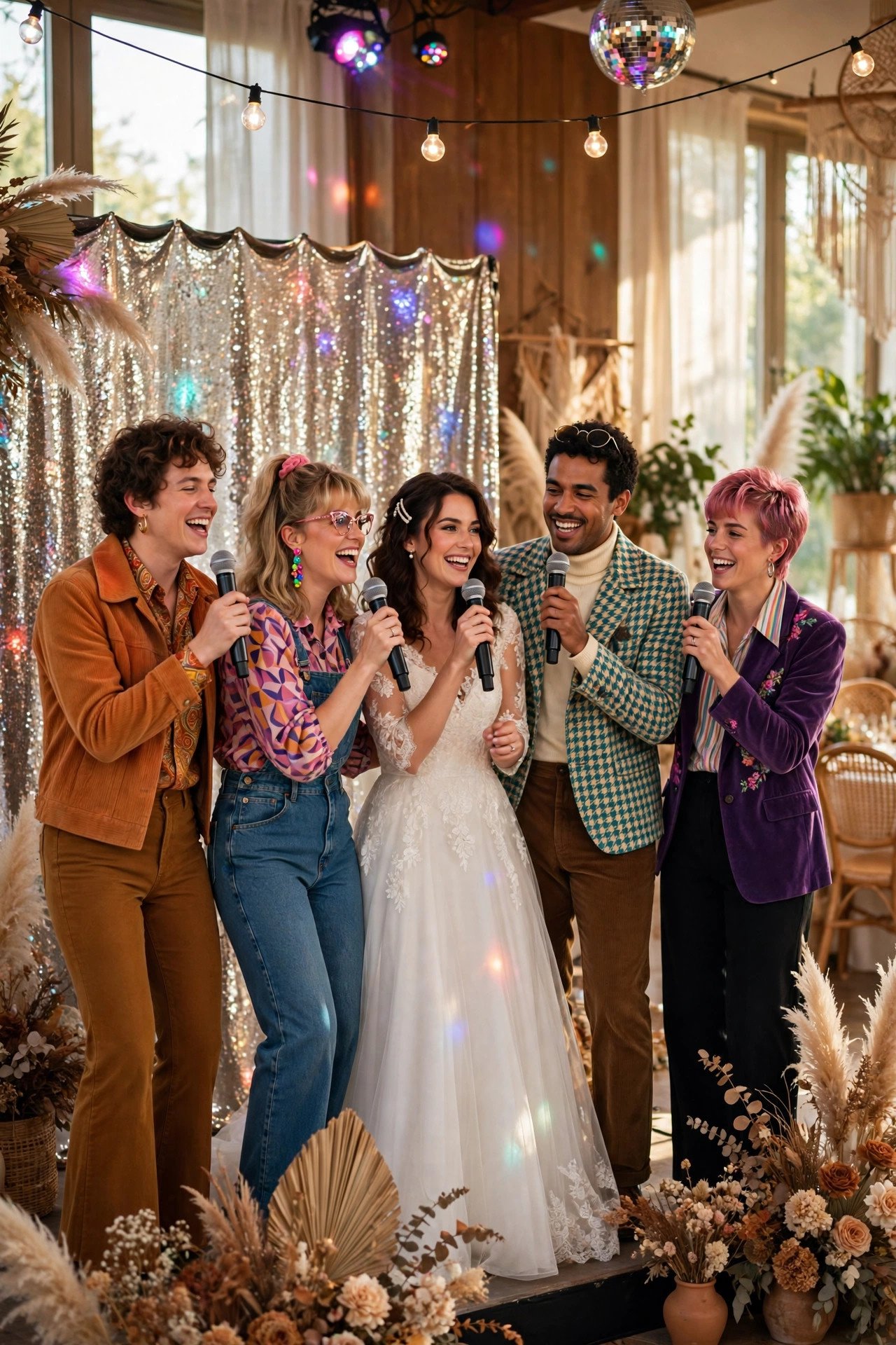 Wedding karaoke idea: Decade-Themed Karaoke Rounds