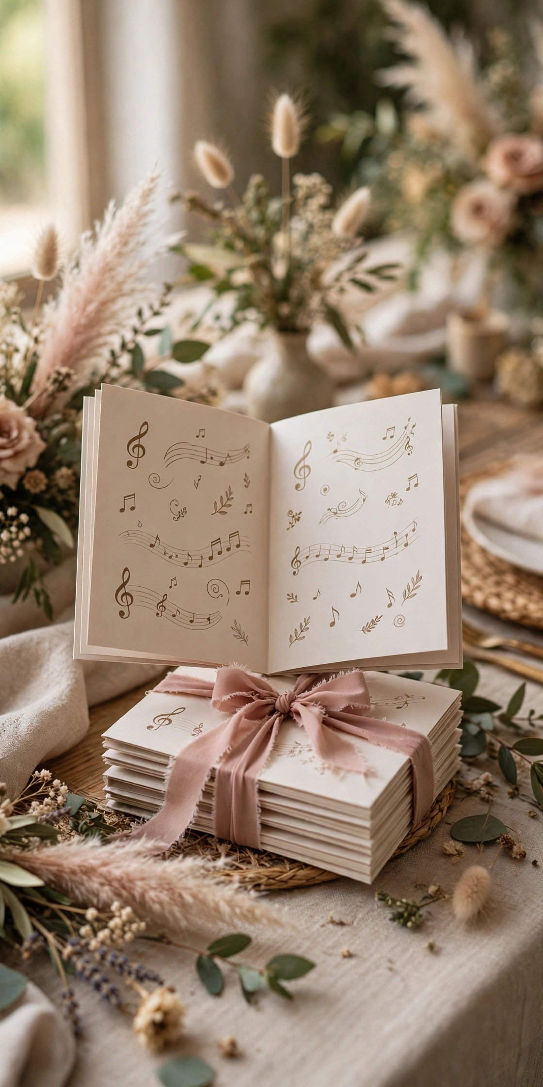 Wedding karaoke idea: Printed Lyric Booklet Favors