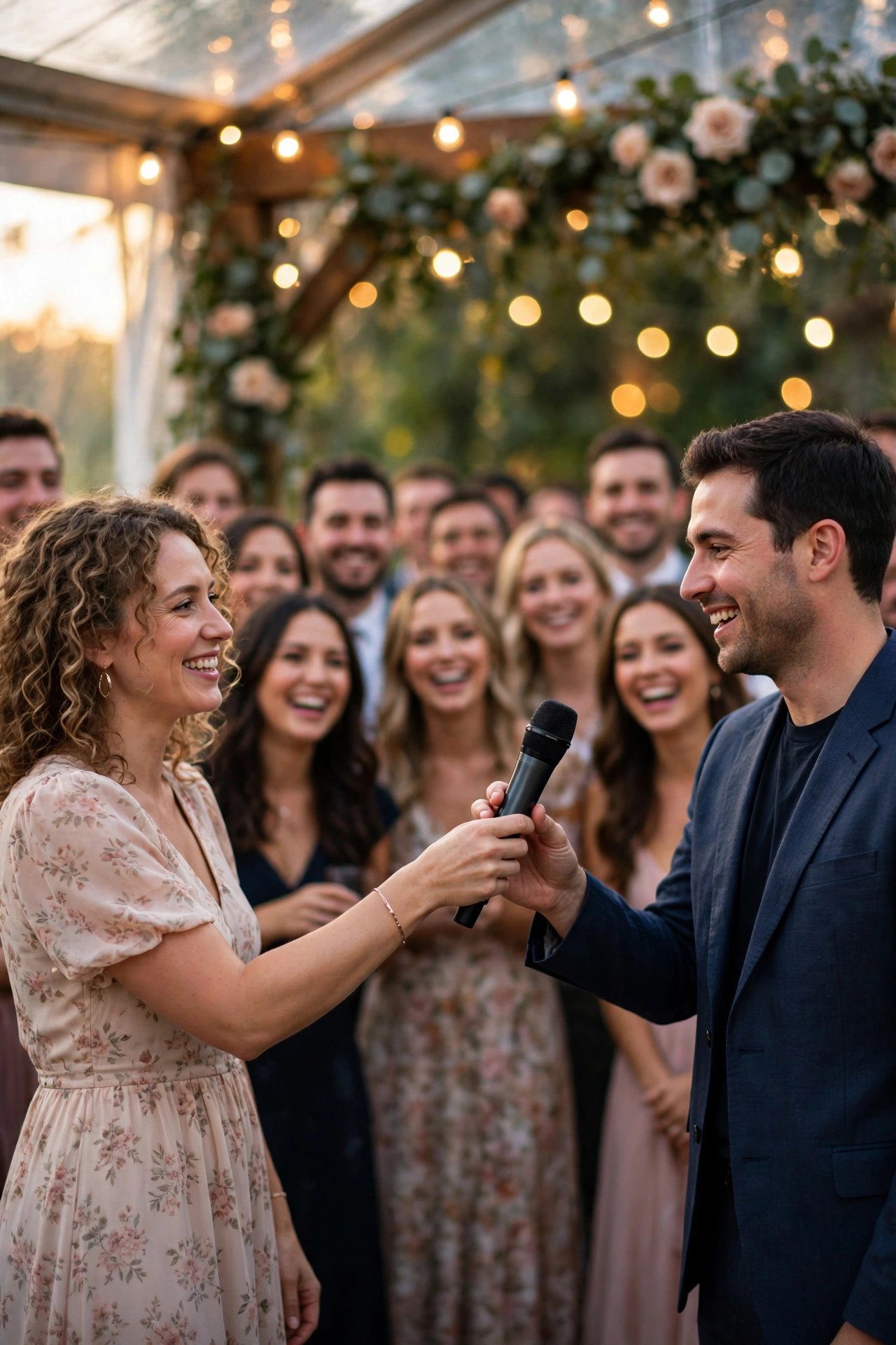 Wedding karaoke idea: Wireless Microphone Rotation