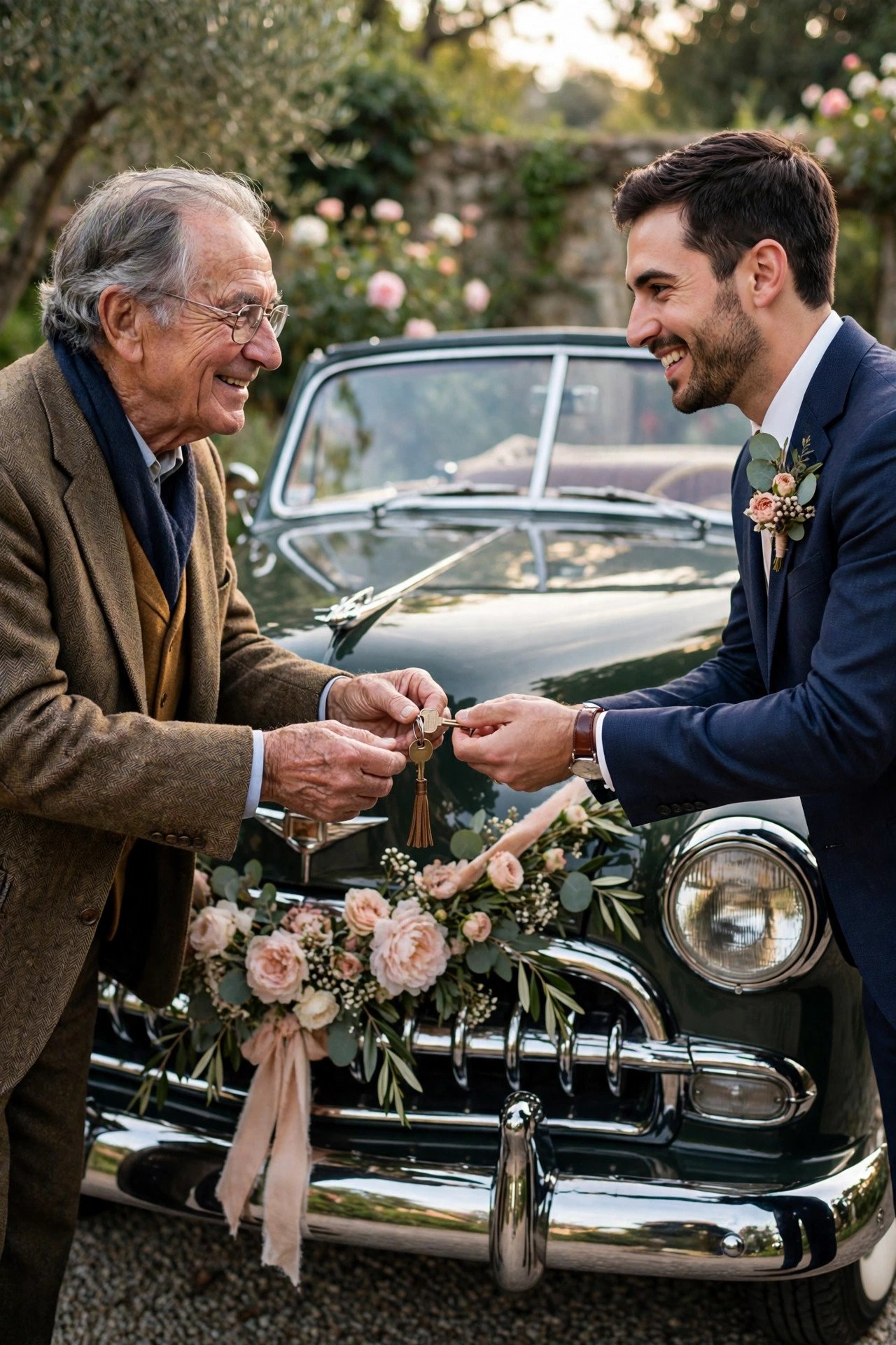 Wedding getaway car idea: Family Heirloom Car Revival