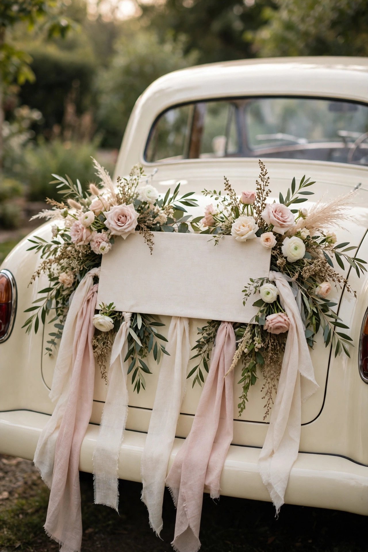 Wedding car decoration: Just Married Rear Sign