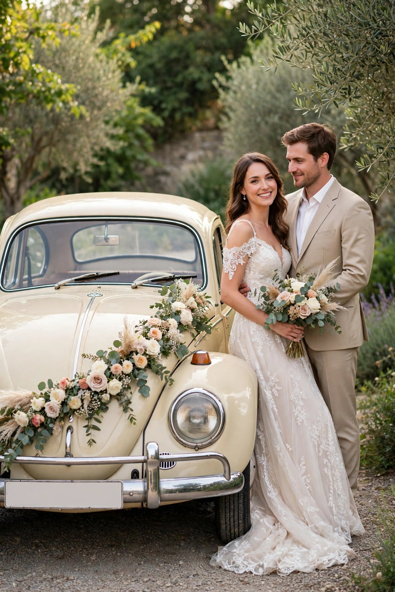 Vintage wedding car idea: Classic Beetle-Style Bug