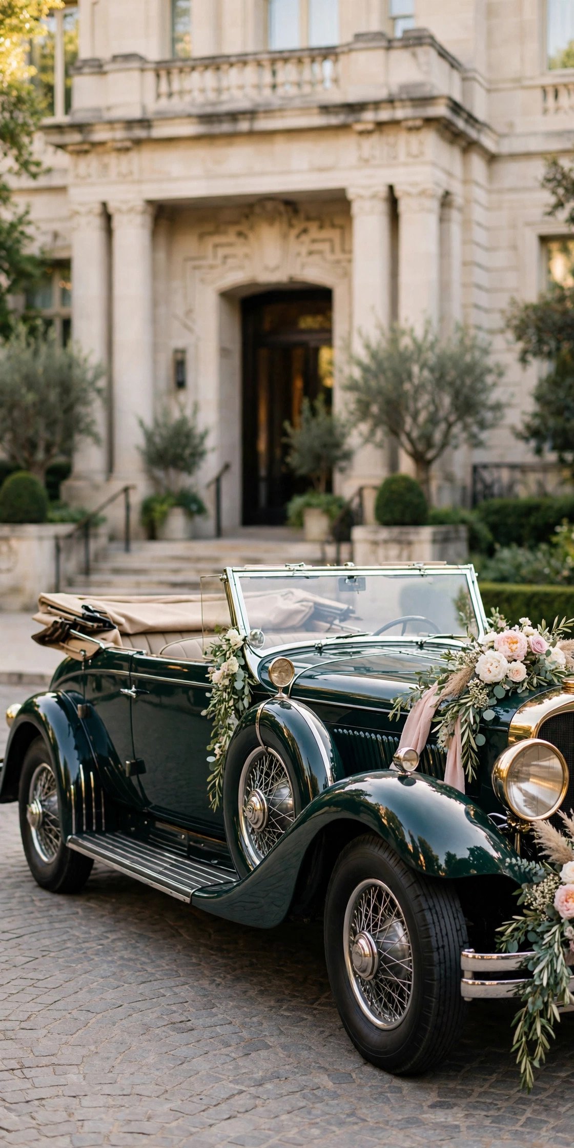 Vintage wedding car idea: Art Deco-Era Touring Car