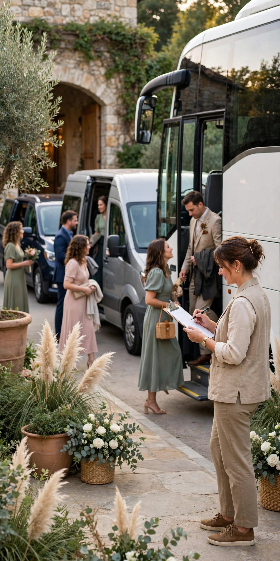 Wedding shuttle service step: Size Vehicles to Real Guest Count