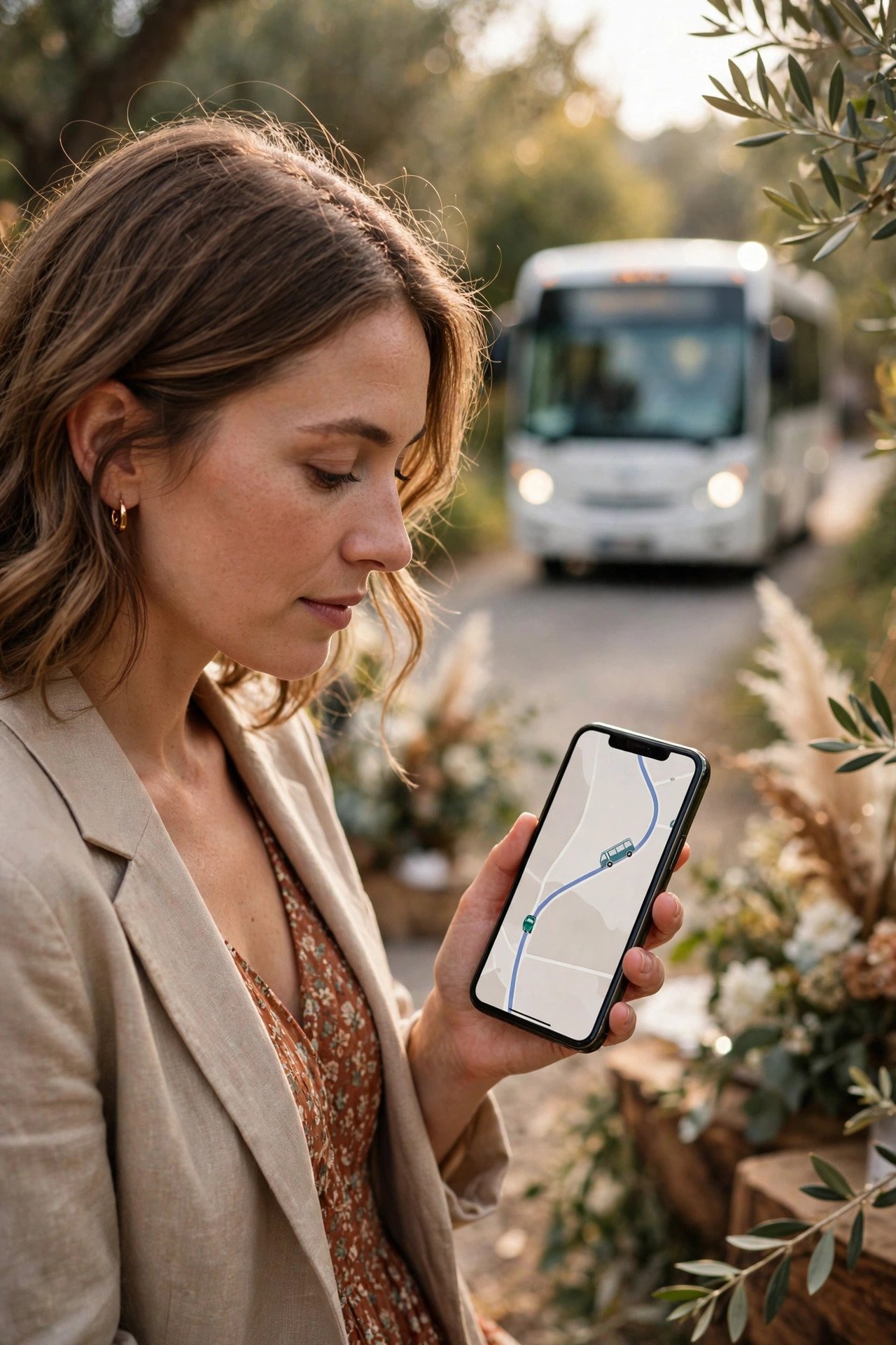 Wedding shuttle service step: Share a Live Shuttle Tracker Link