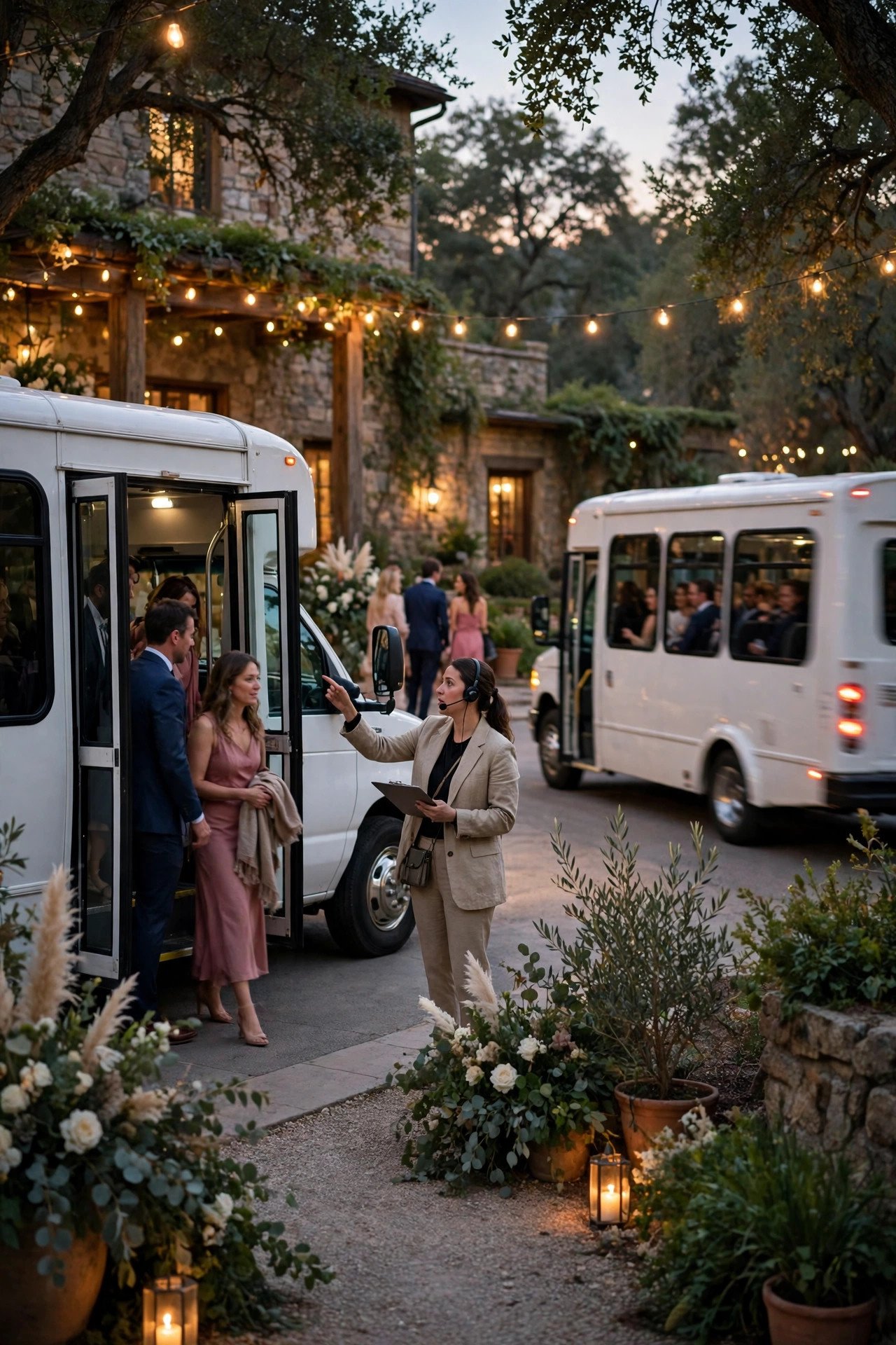Wedding guest transportation idea: Run Shuttle Loops All Evening