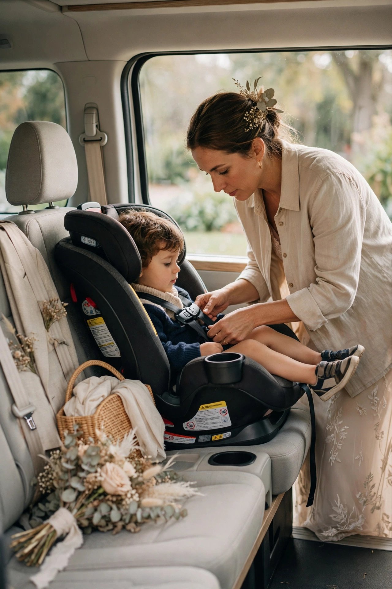 Wedding guest transportation idea: Plan for Kids and Car Seats