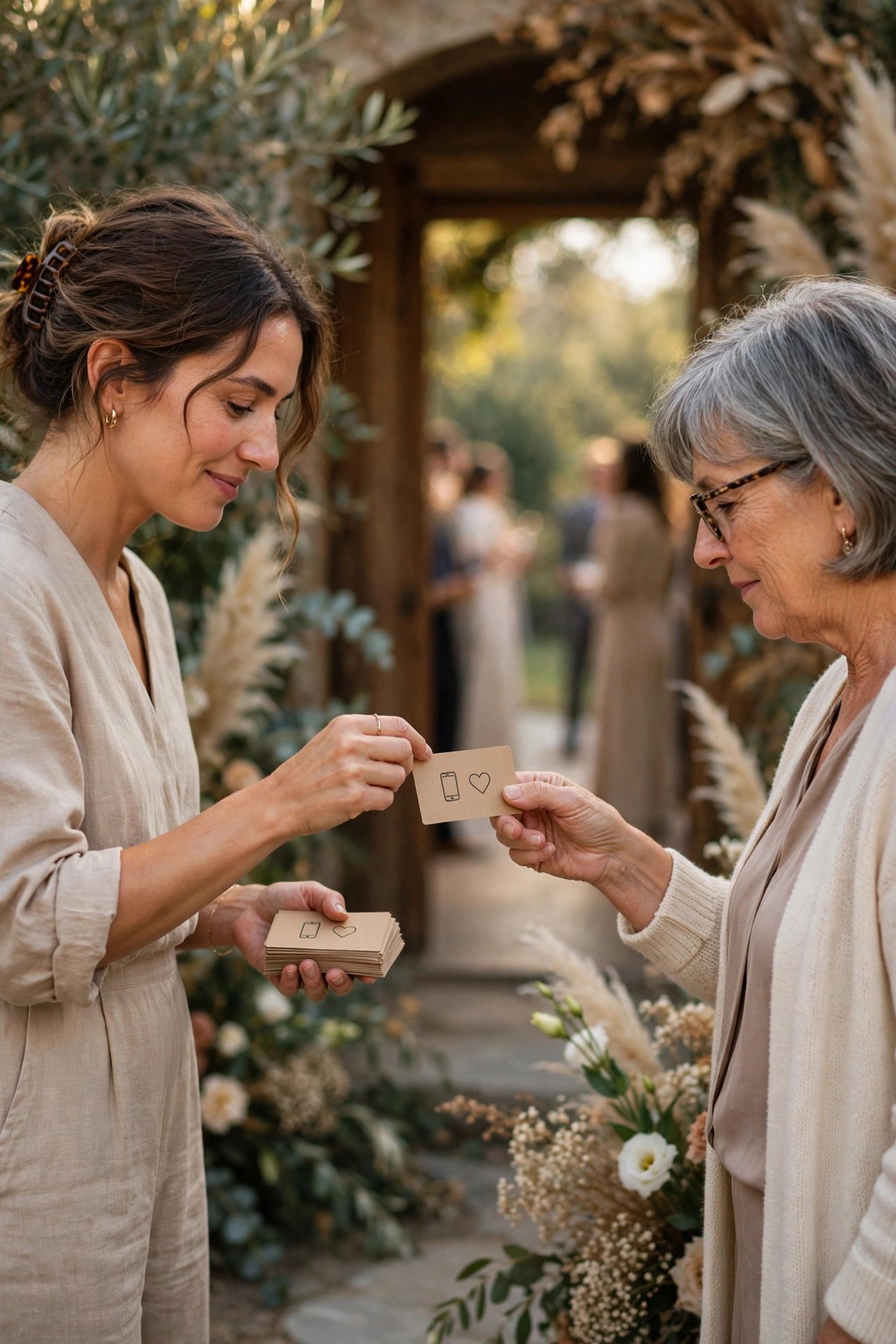 Wedding guest transportation idea: Share Emergency Contact Cards