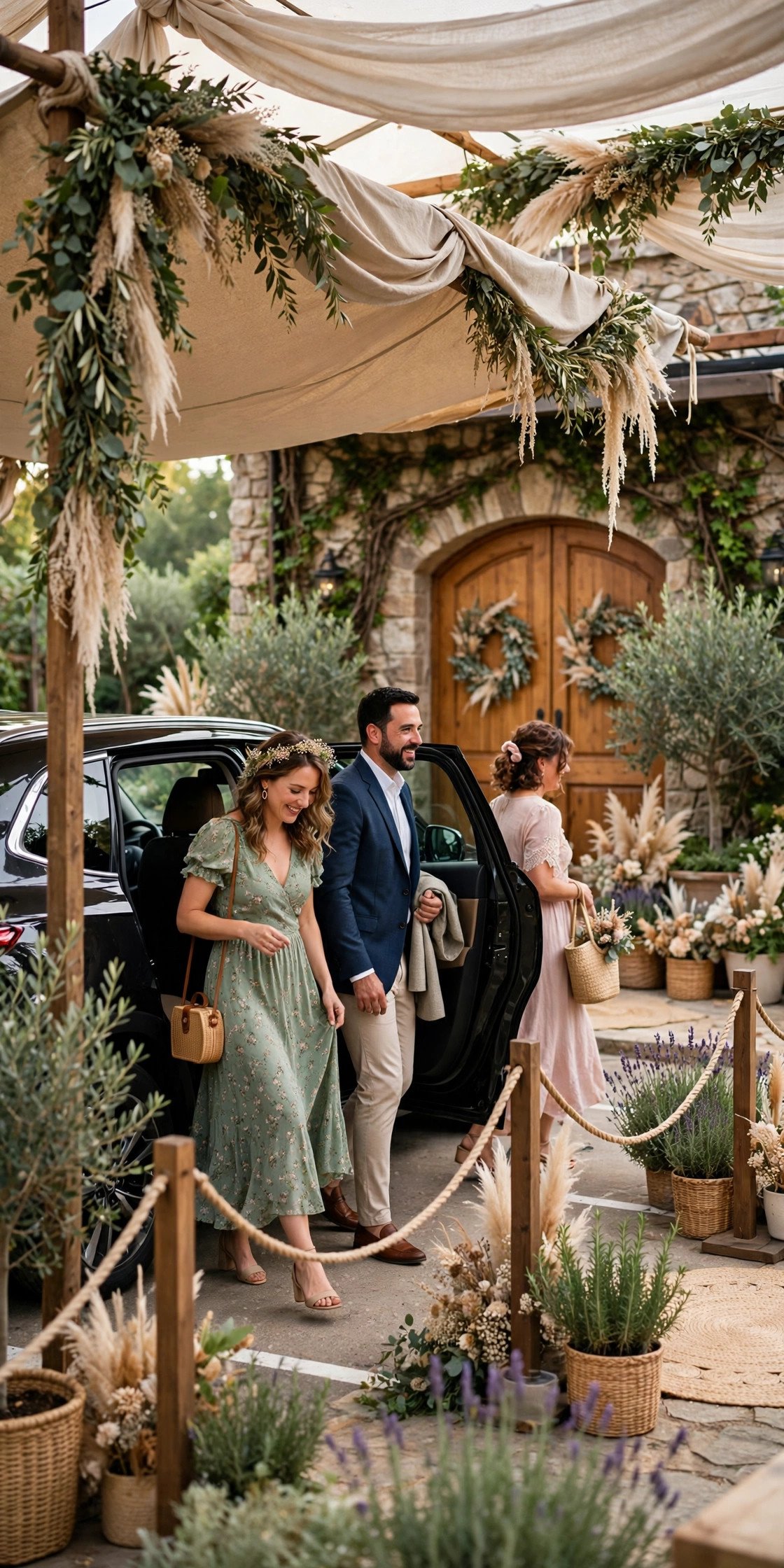 Create a Rideshare Drop-Off Zone — wedding idea illustrated for Wedding Guest Parking Ideas