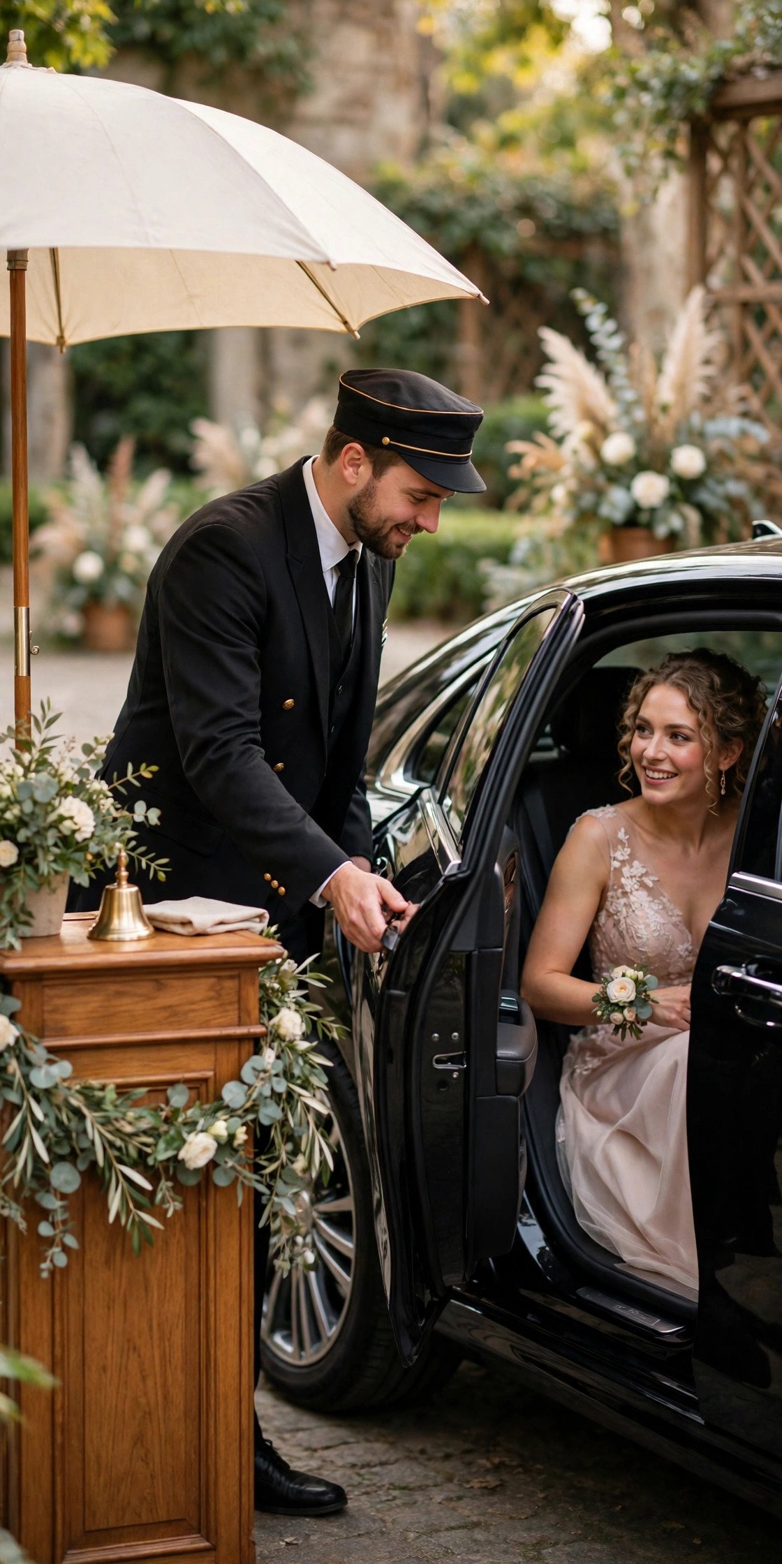 Set Up a Valet Station — wedding idea illustrated for Wedding Guest Parking Ideas