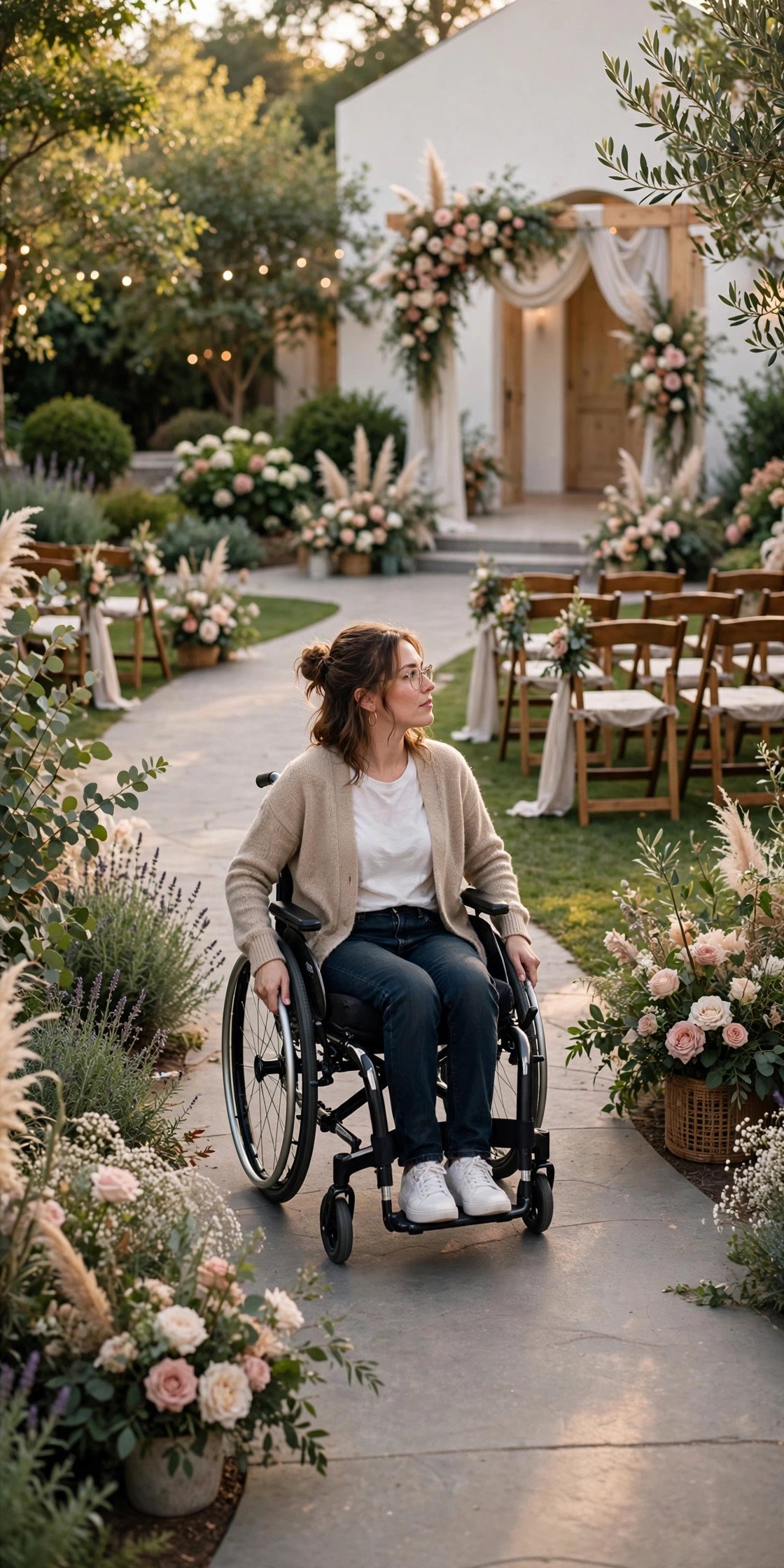 Test the Full Route with Mobility Aids — wedding idea illustrated for Accessible Wedding Transportation Tips