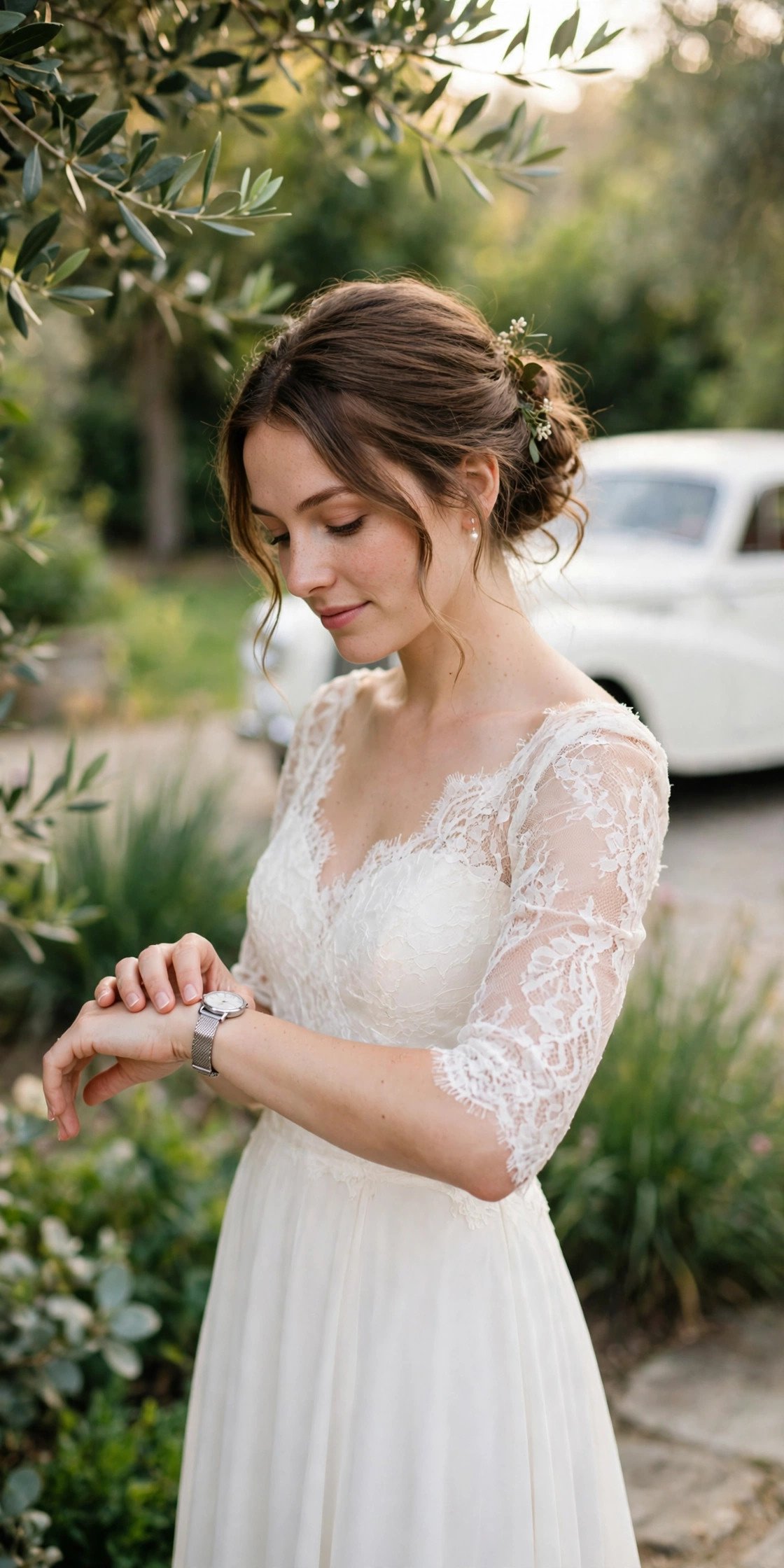 Build 20 Minutes of Buffer Everywhere — wedding idea illustrated for 15 Wedding Transportation Tips