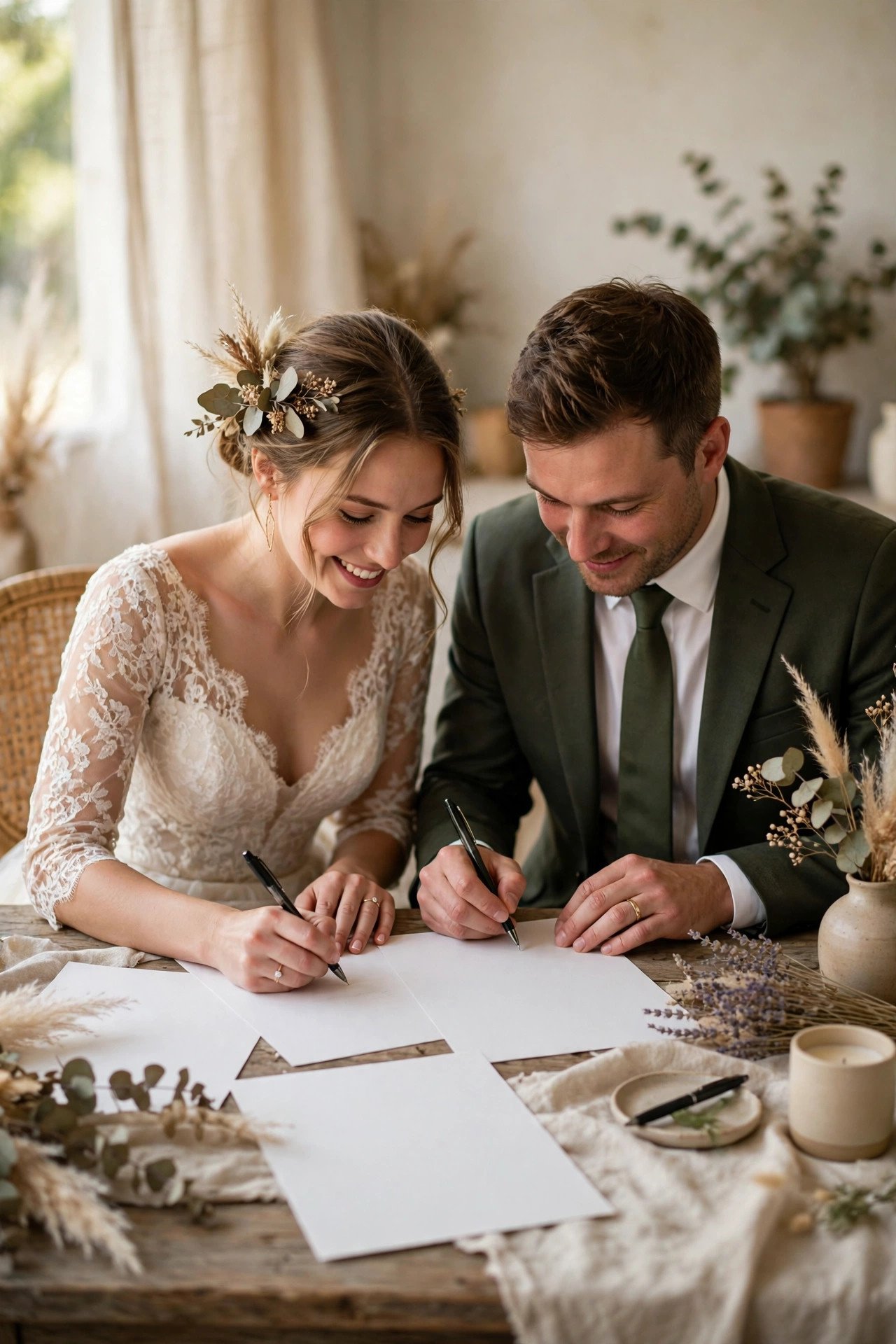 Get Everything in Writing — wedding idea illustrated for 15 Wedding Transportation Tips