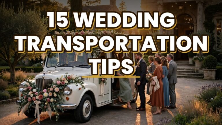 15 Wedding Transportation Tips (2027)