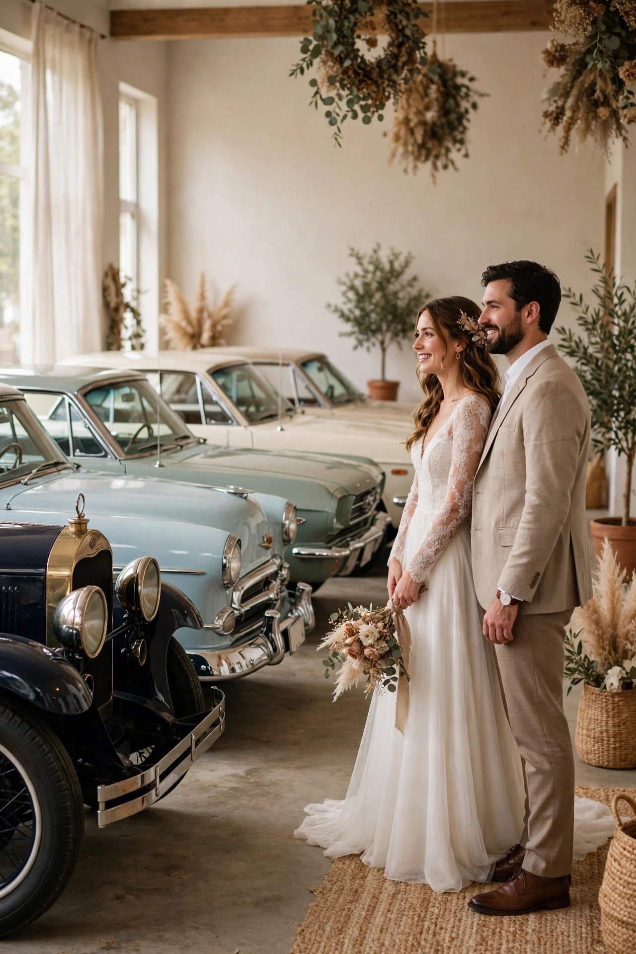 Choose Your Era First — wedding idea illustrated for Renting a Classic Car for Your Wedding