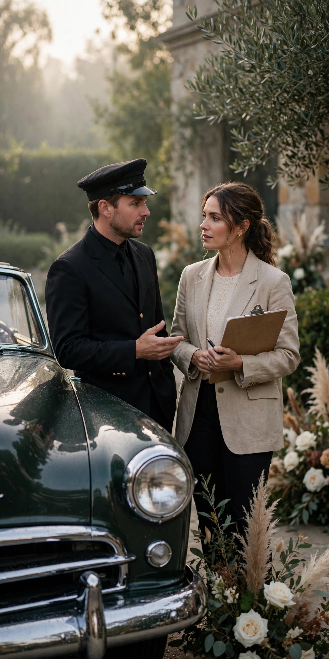 Confirm Pickup and Return Logistics — wedding idea illustrated for Renting a Classic Car for Your Wedding
