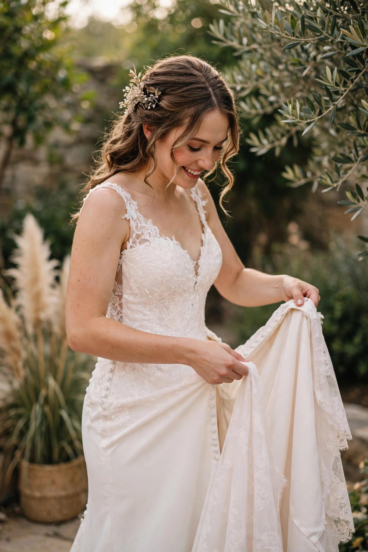 Detachable Train Dress — wedding idea illustrated for 30 Wedding Reception Dresses