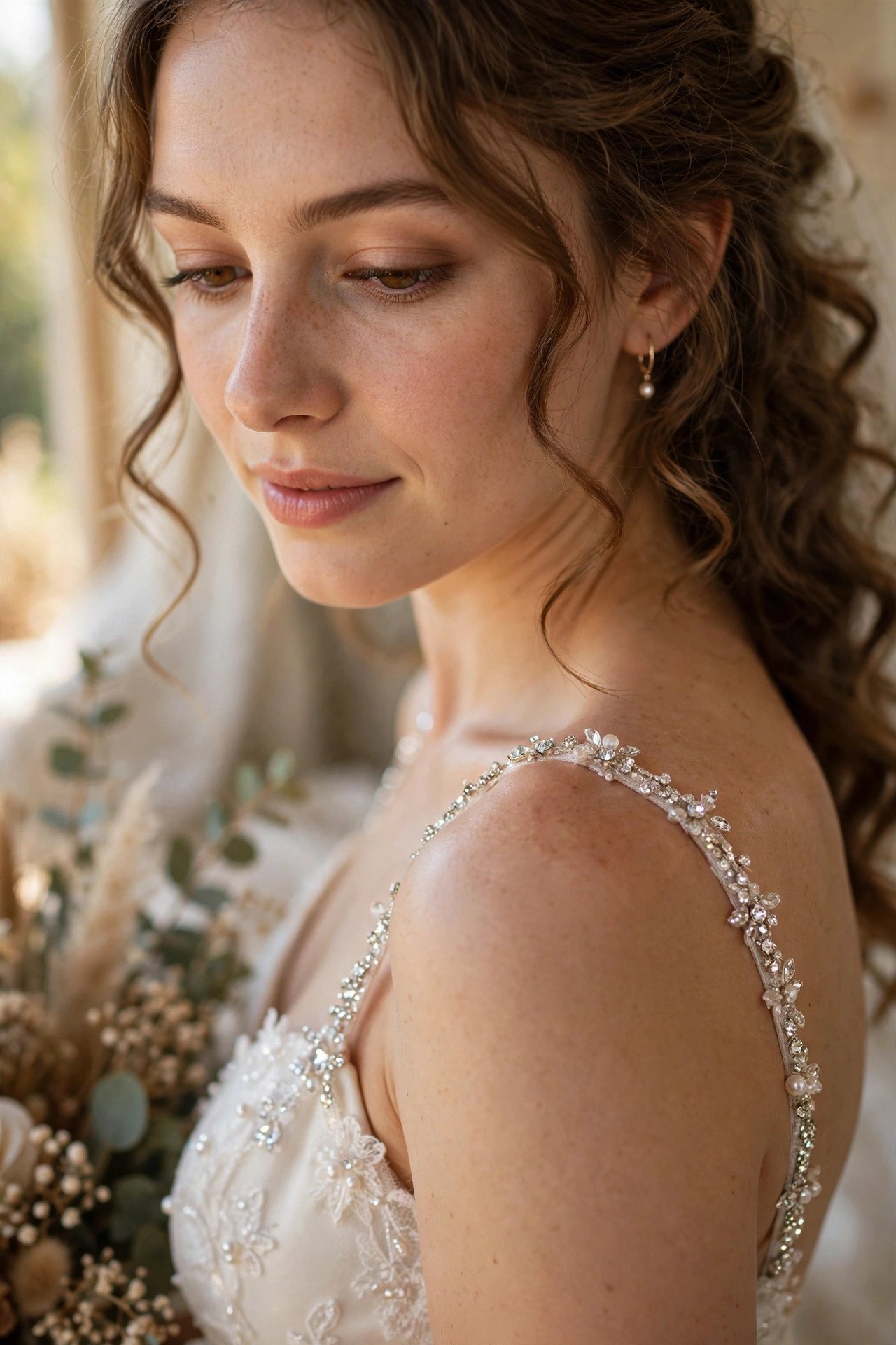 Rhinestone Strap Dress — wedding idea illustrated for 30 Wedding Reception Dresses