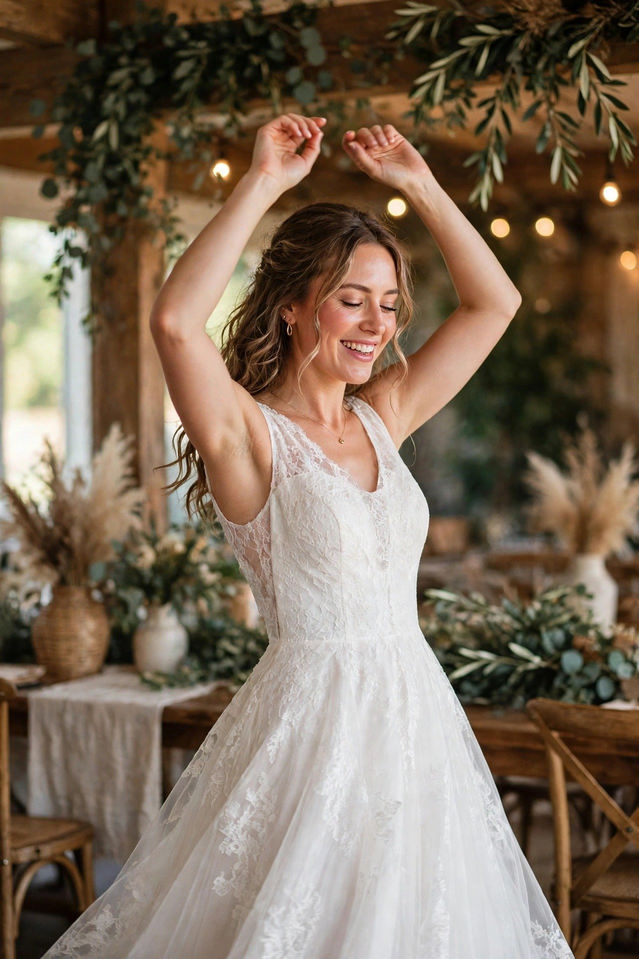 Sleeve Removal for Dancing Freedom — bride wearing this look at a wedding reception