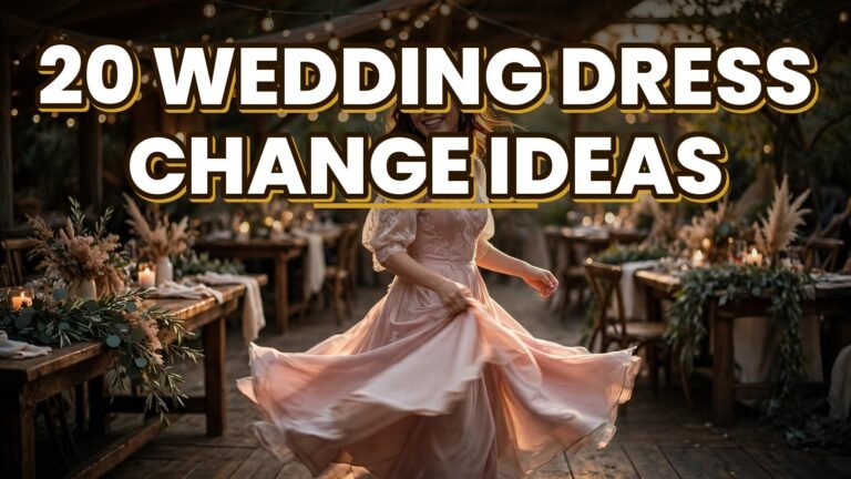 20 Wedding Dress Change Ideas (2027)
