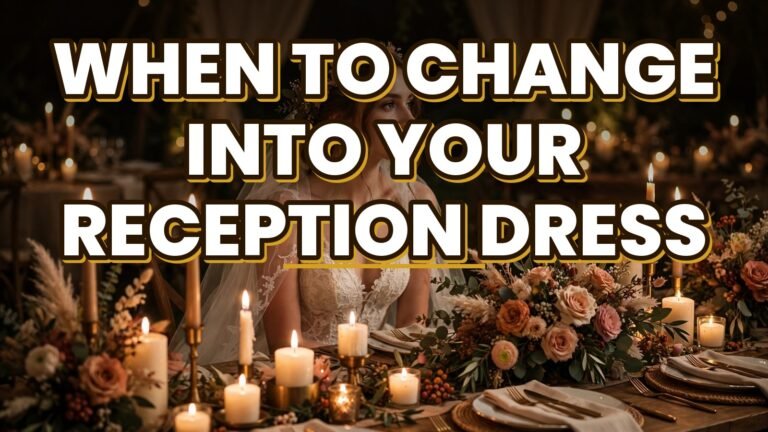 When to Change Into Your Reception Dress (2027)