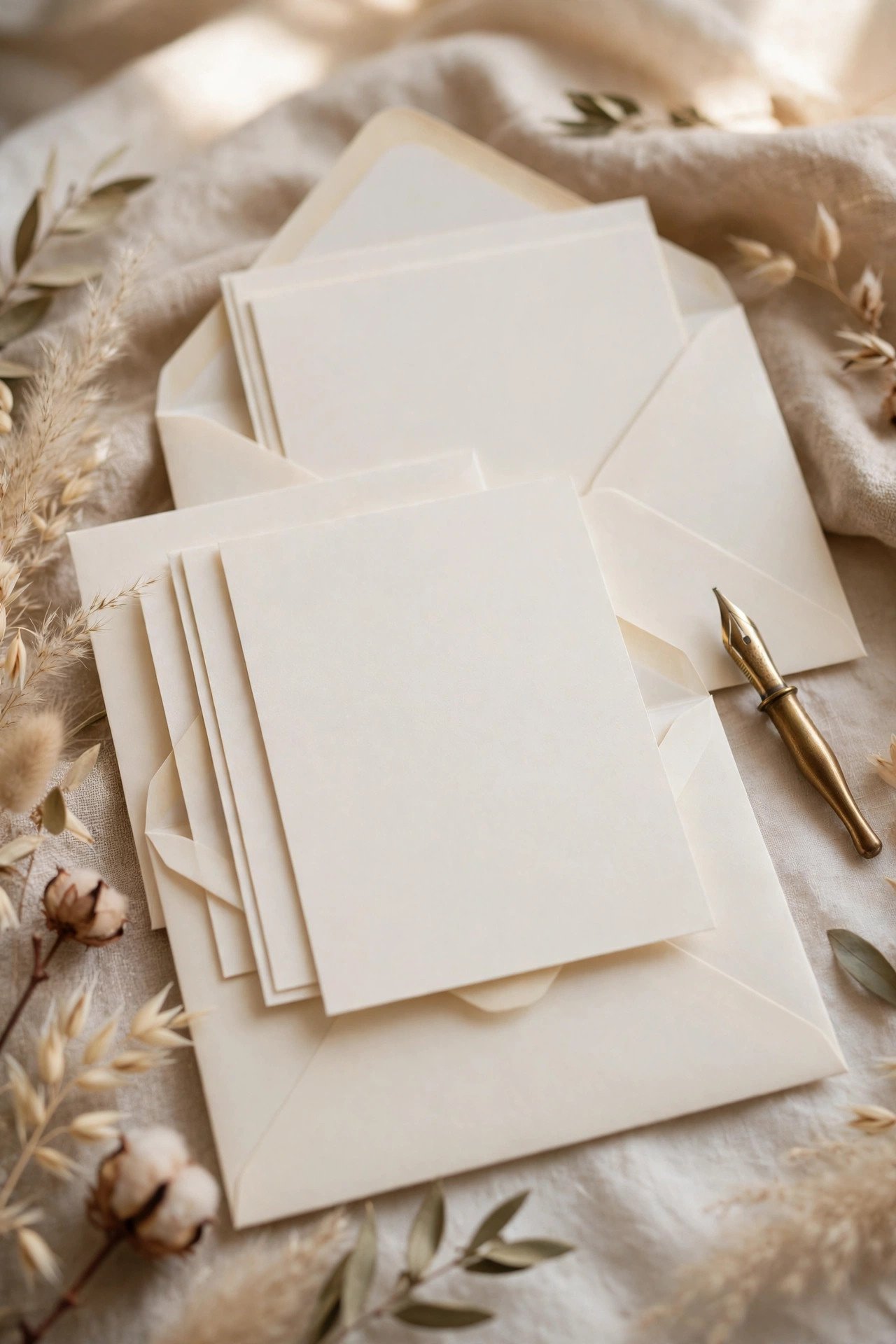 Formal wedding invitation with both sets of parents named as hosts