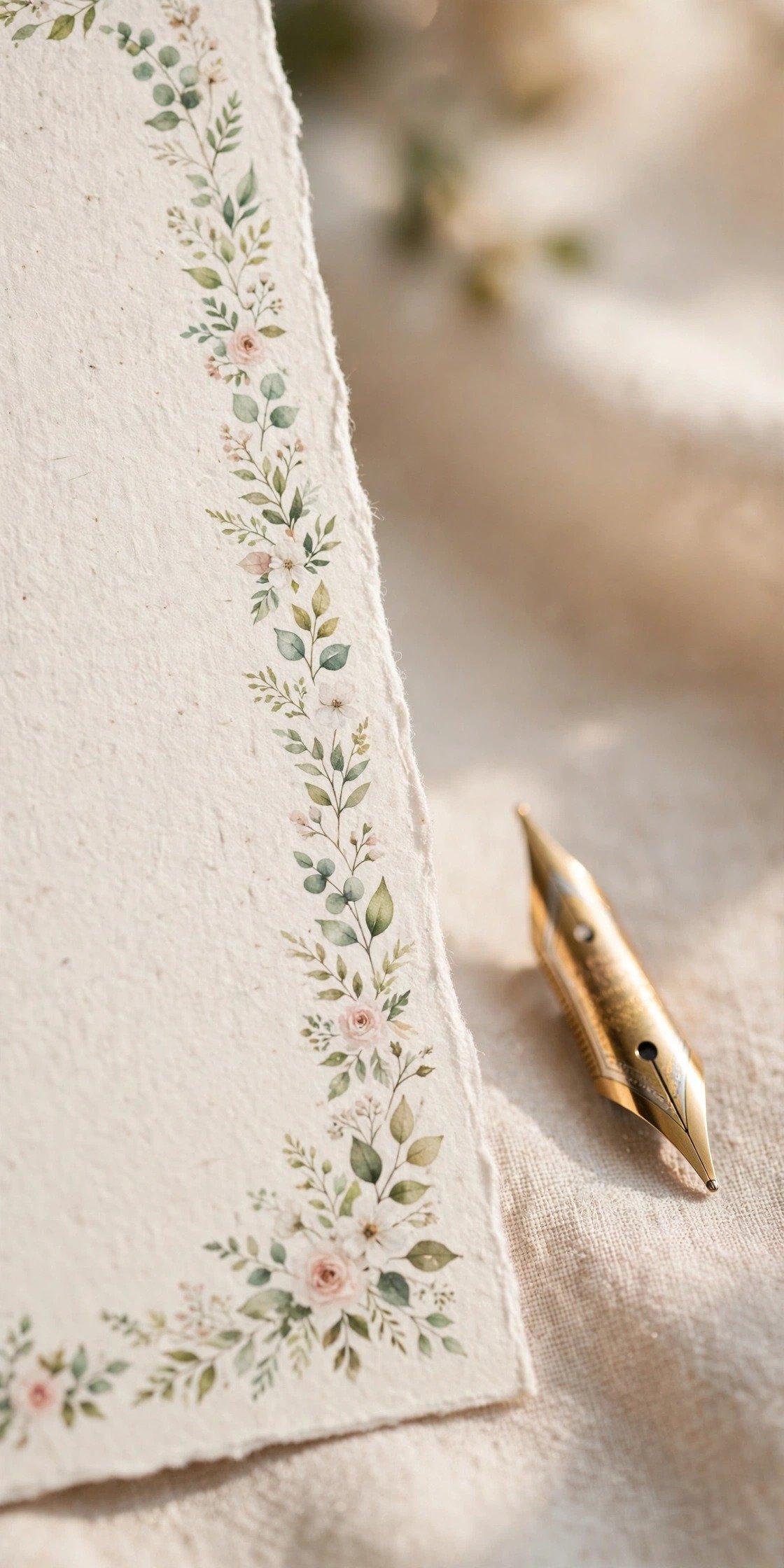 Close-up of invitation wording reading daughter of the late followed by a parent's name
