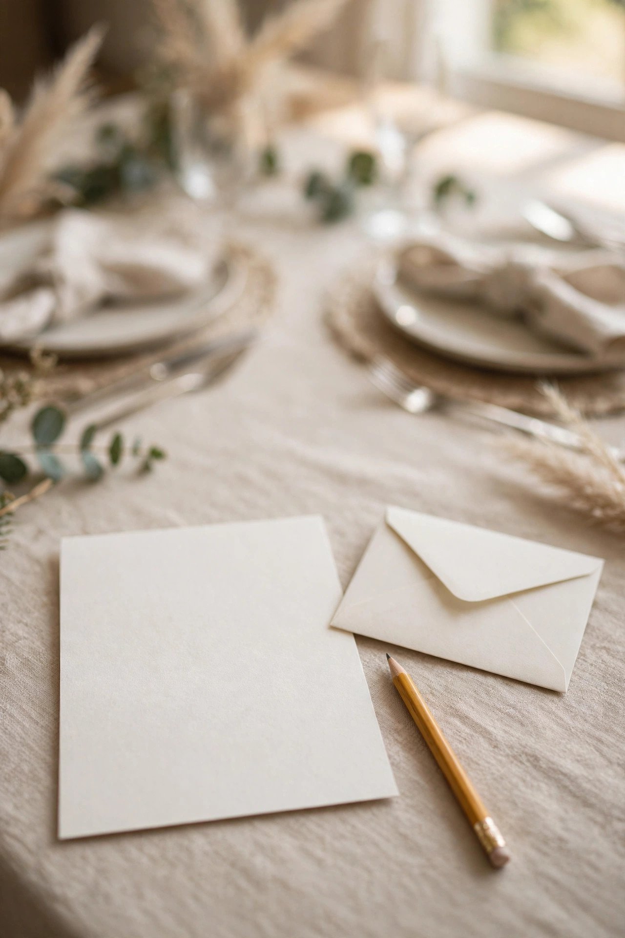 RSVP card printed with two seats reserved wording