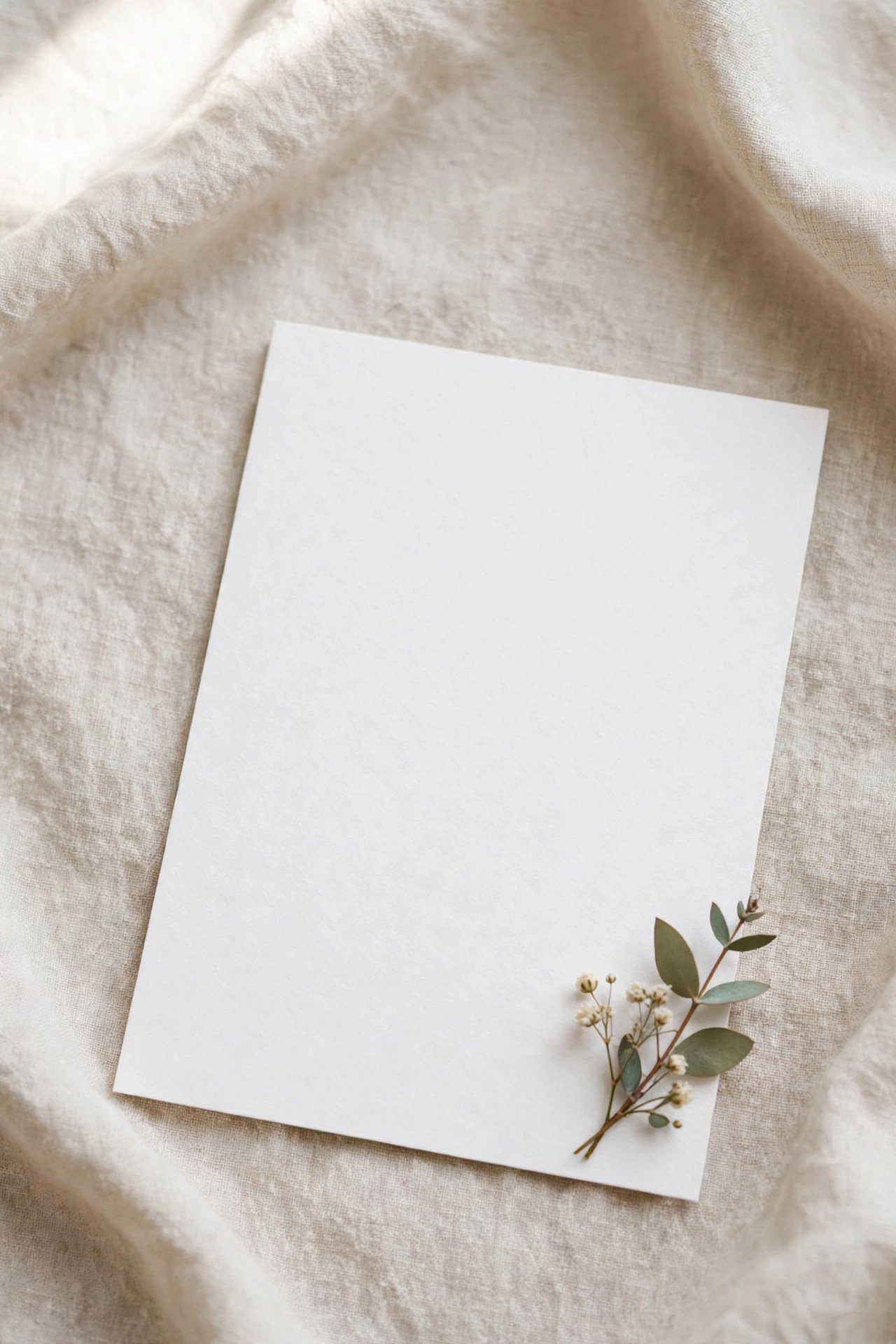 Minimal casual invitation with very short wording